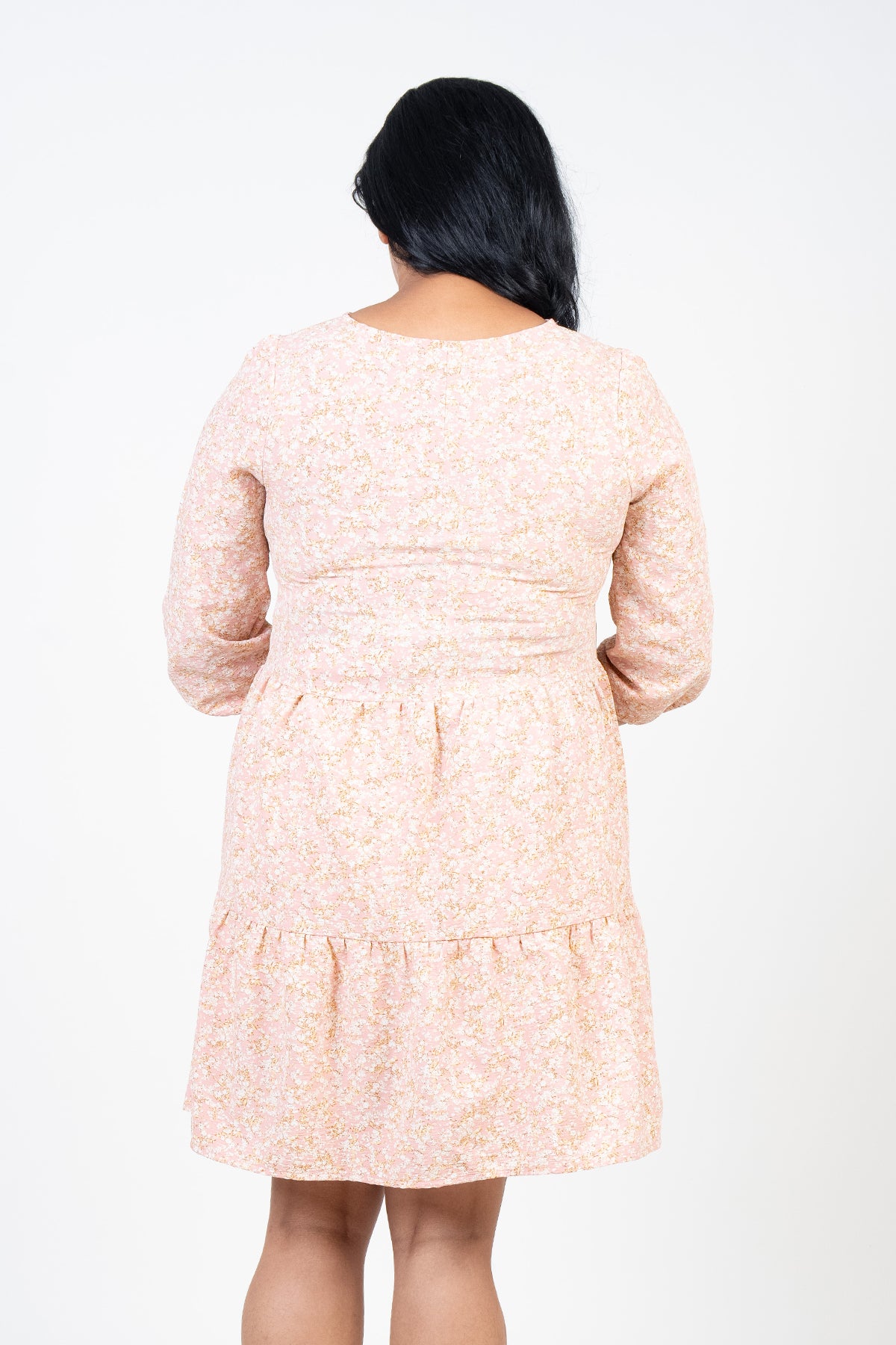 Envogue Women's 3/4 Sleeve Printed Maternity Dress