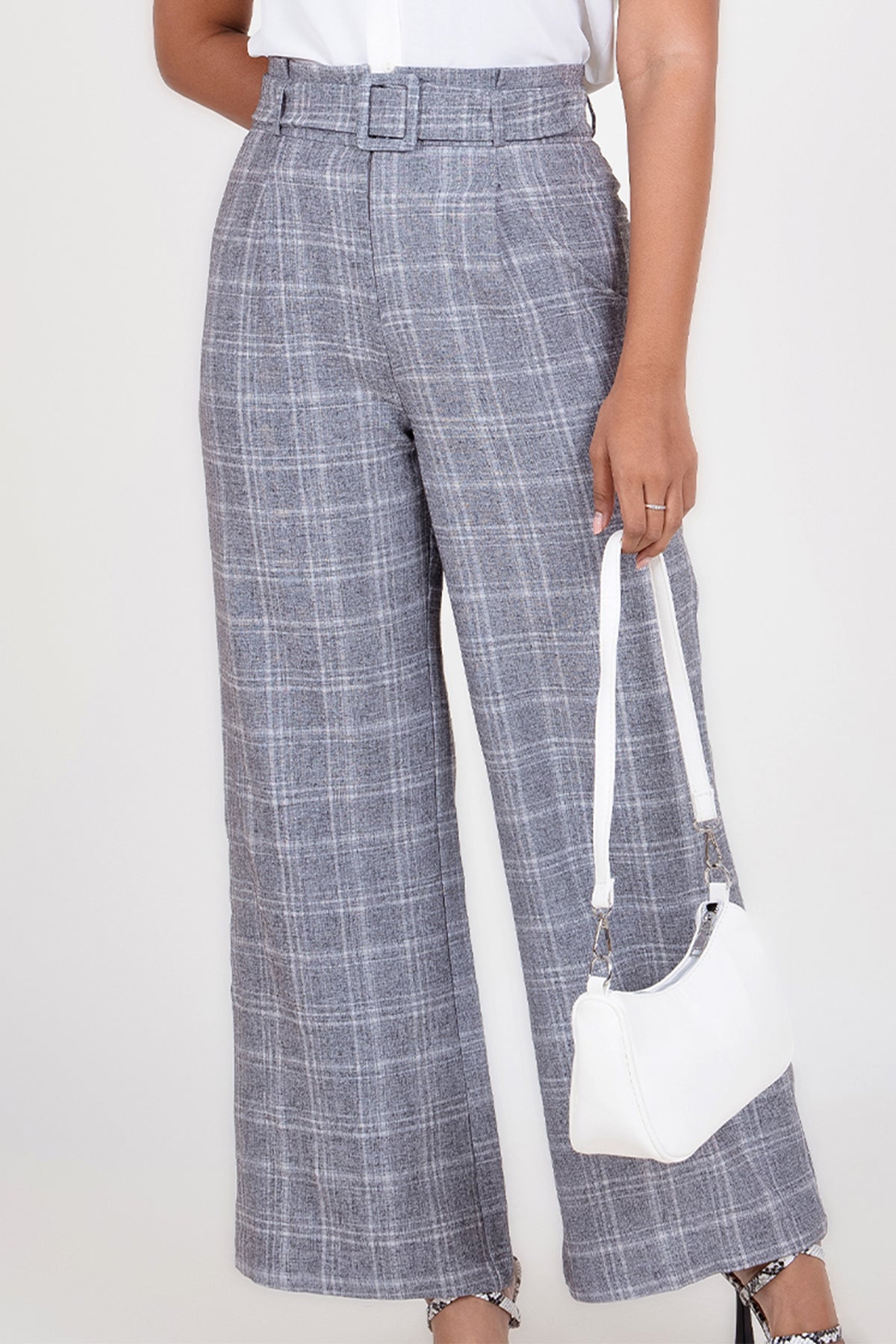 Envogue Women's Chic Check Office Pant