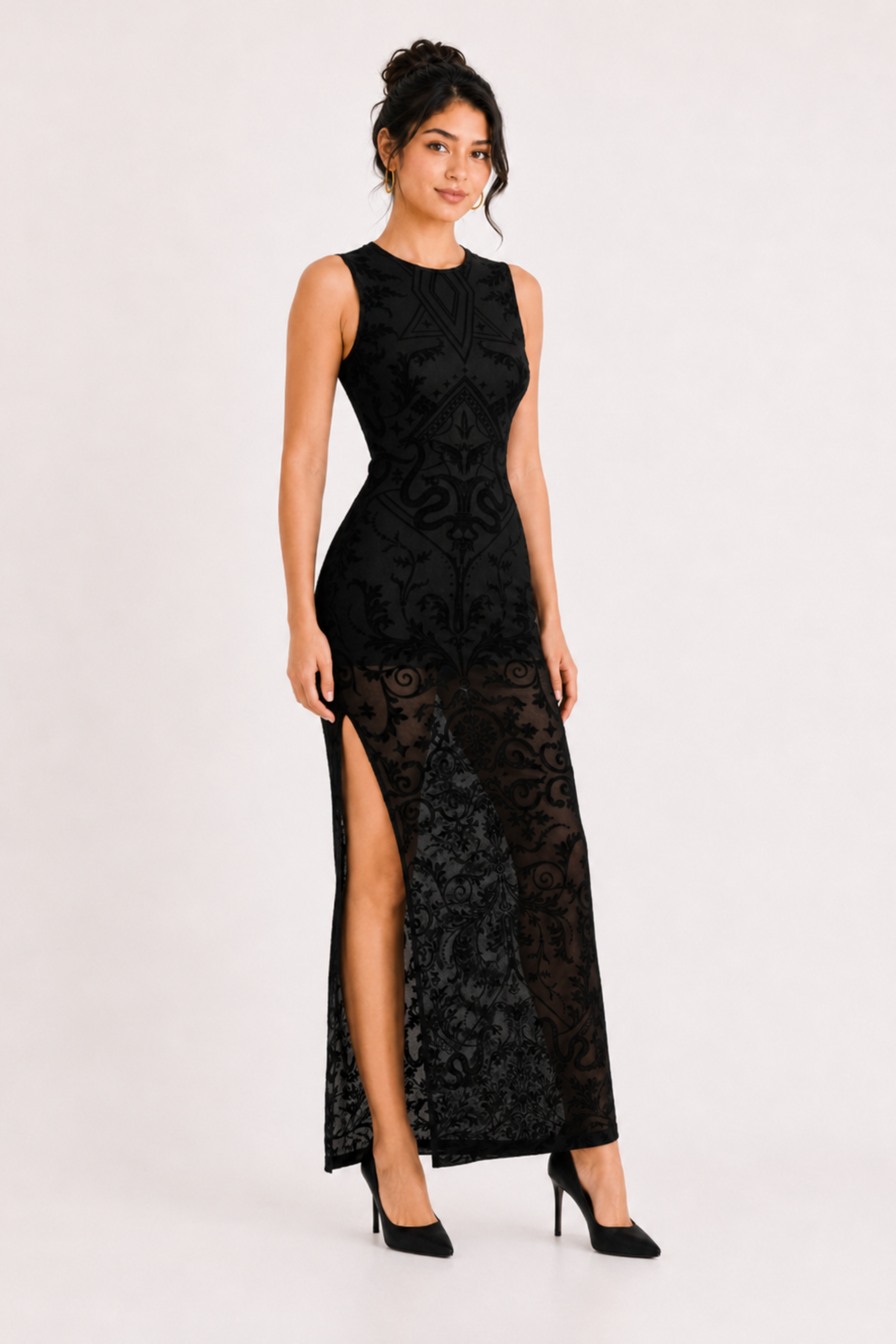 MODANO Party Sleeve less Dress - Black