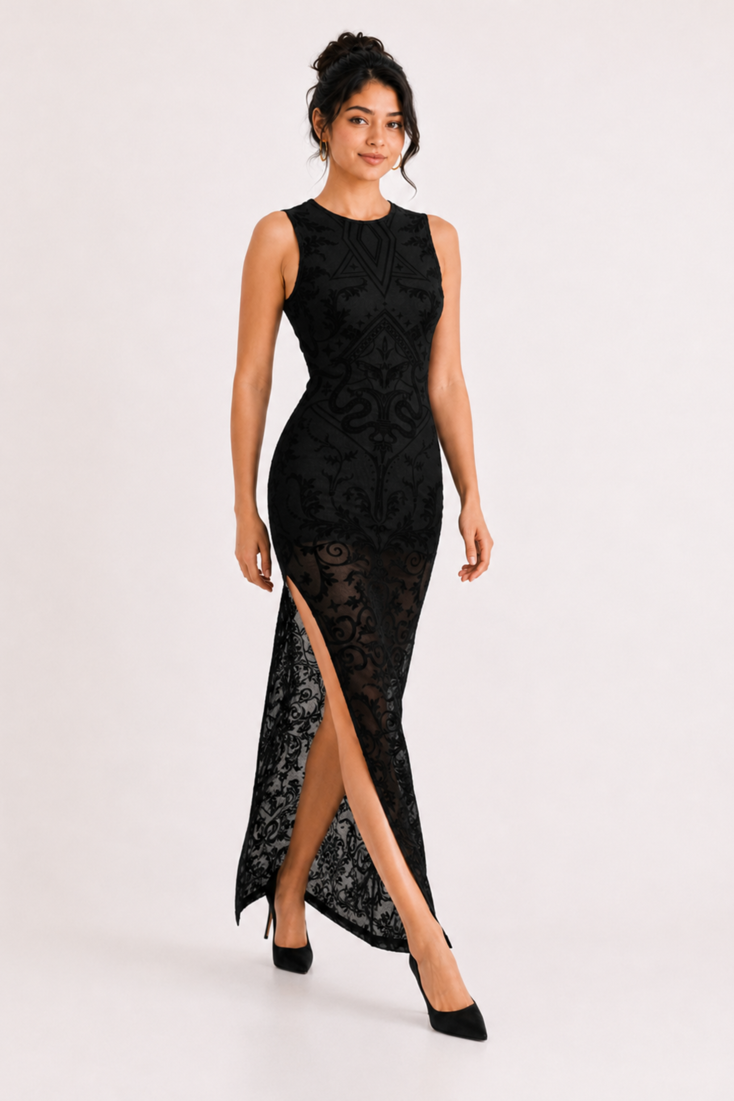 MODANO Party Sleeve less Dress - Black