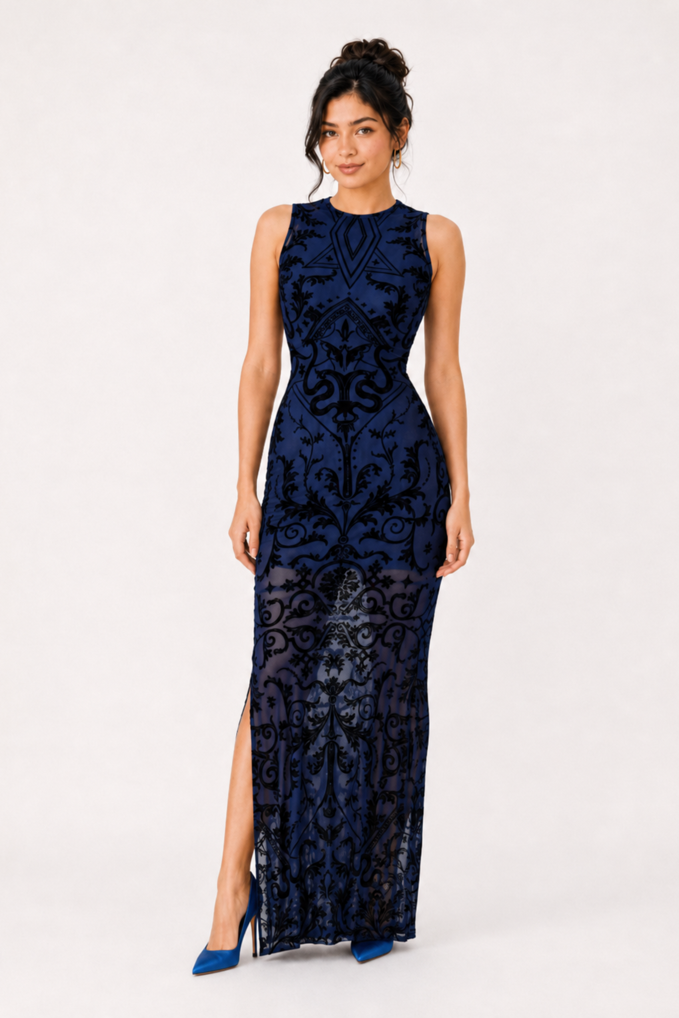 MODANO Party Sleeve less Dress - Navy