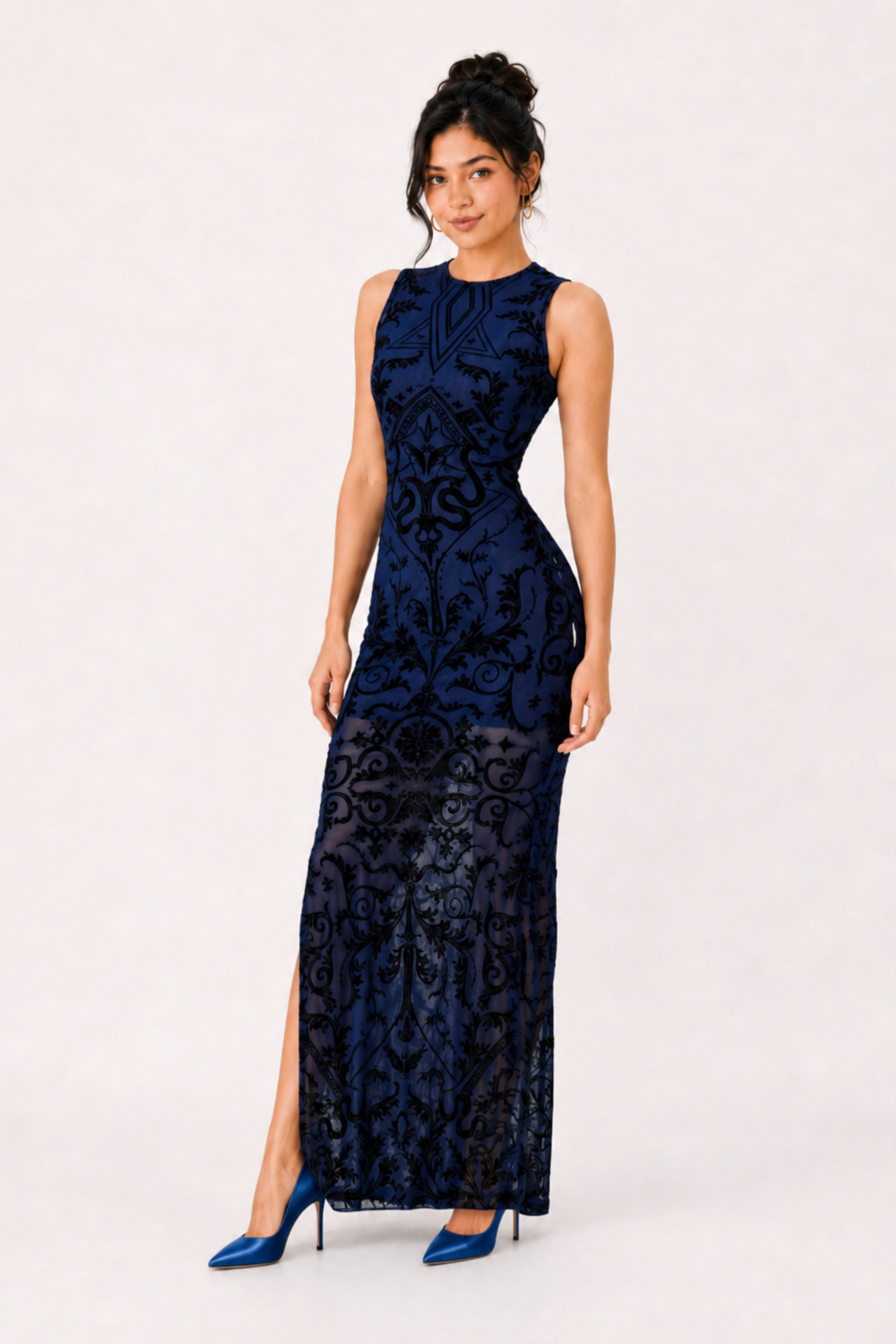 MODANO Party Sleeve less Dress - Navy