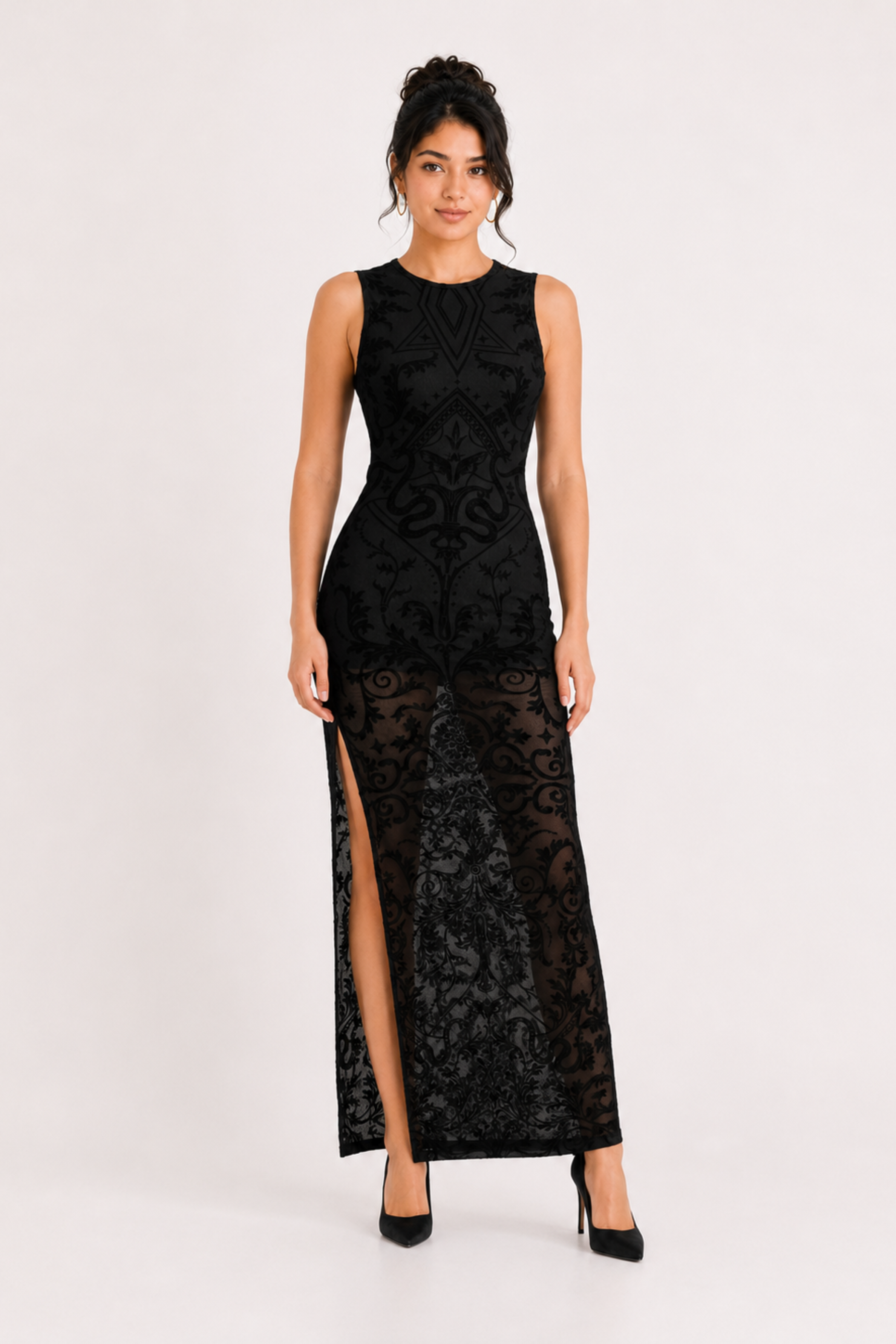 MODANO Party Sleeve less Dress - Black