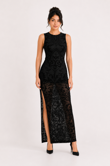 MODANO Party Sleeve less Dress - Black