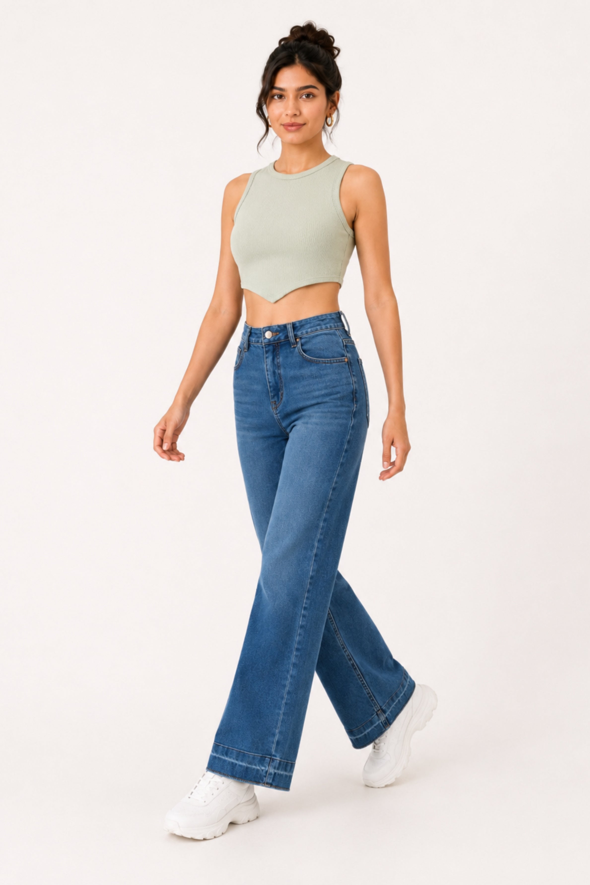 MODANO Casual Tank Top - Green
