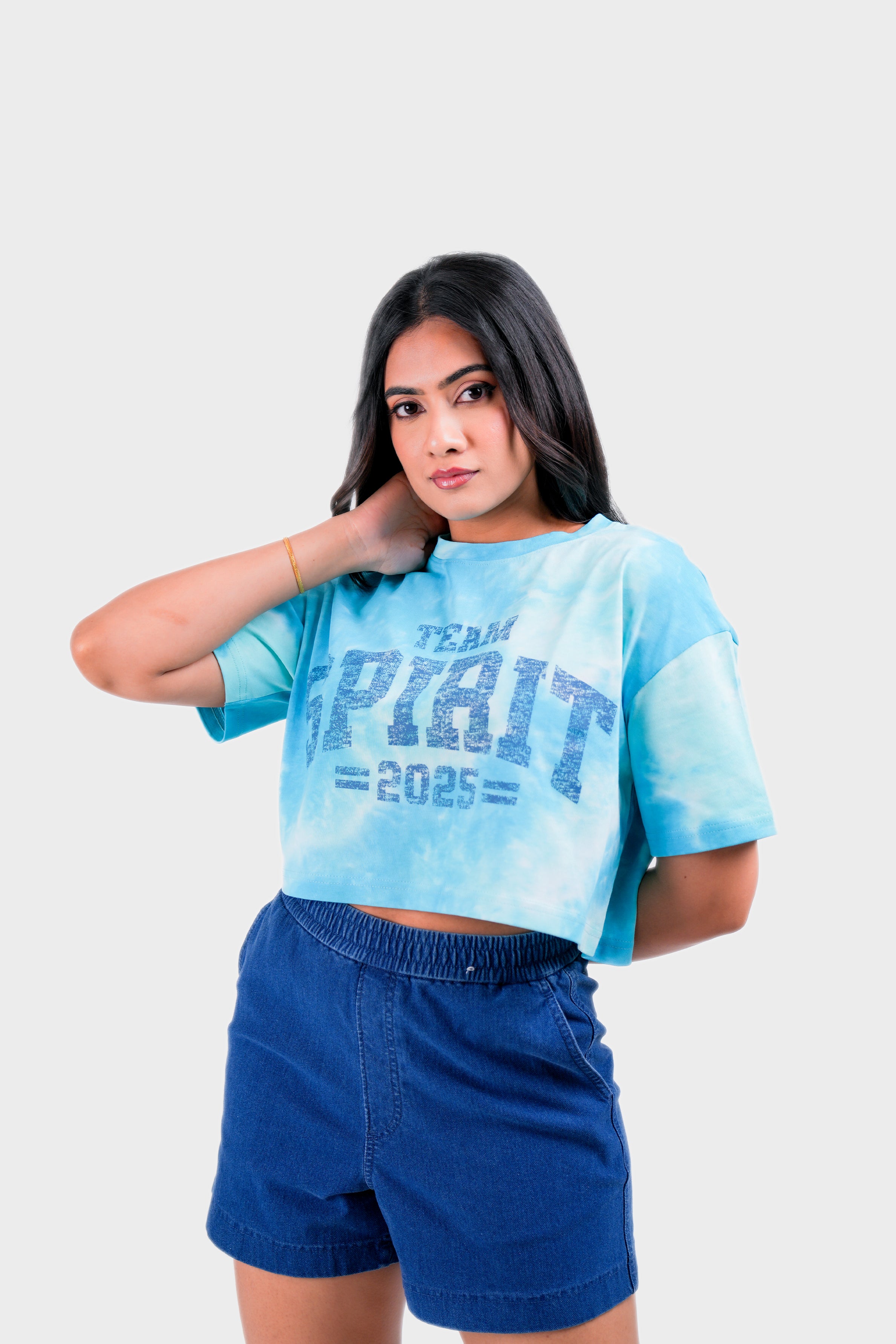 Modano Women's Tie Dye Crop Top - Casual Wear