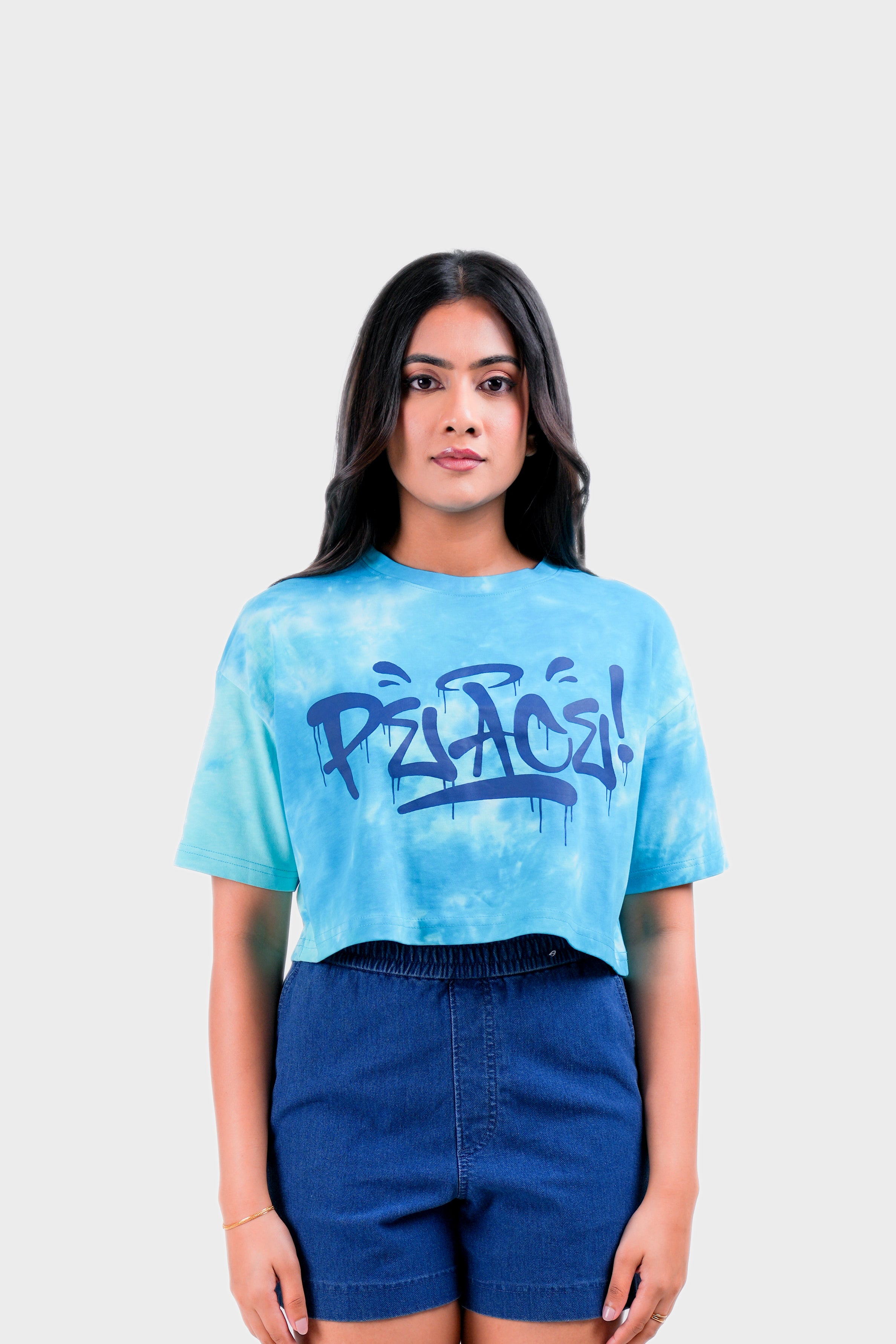 Modano Women's Tie Dye Crop Top - Casual Wear