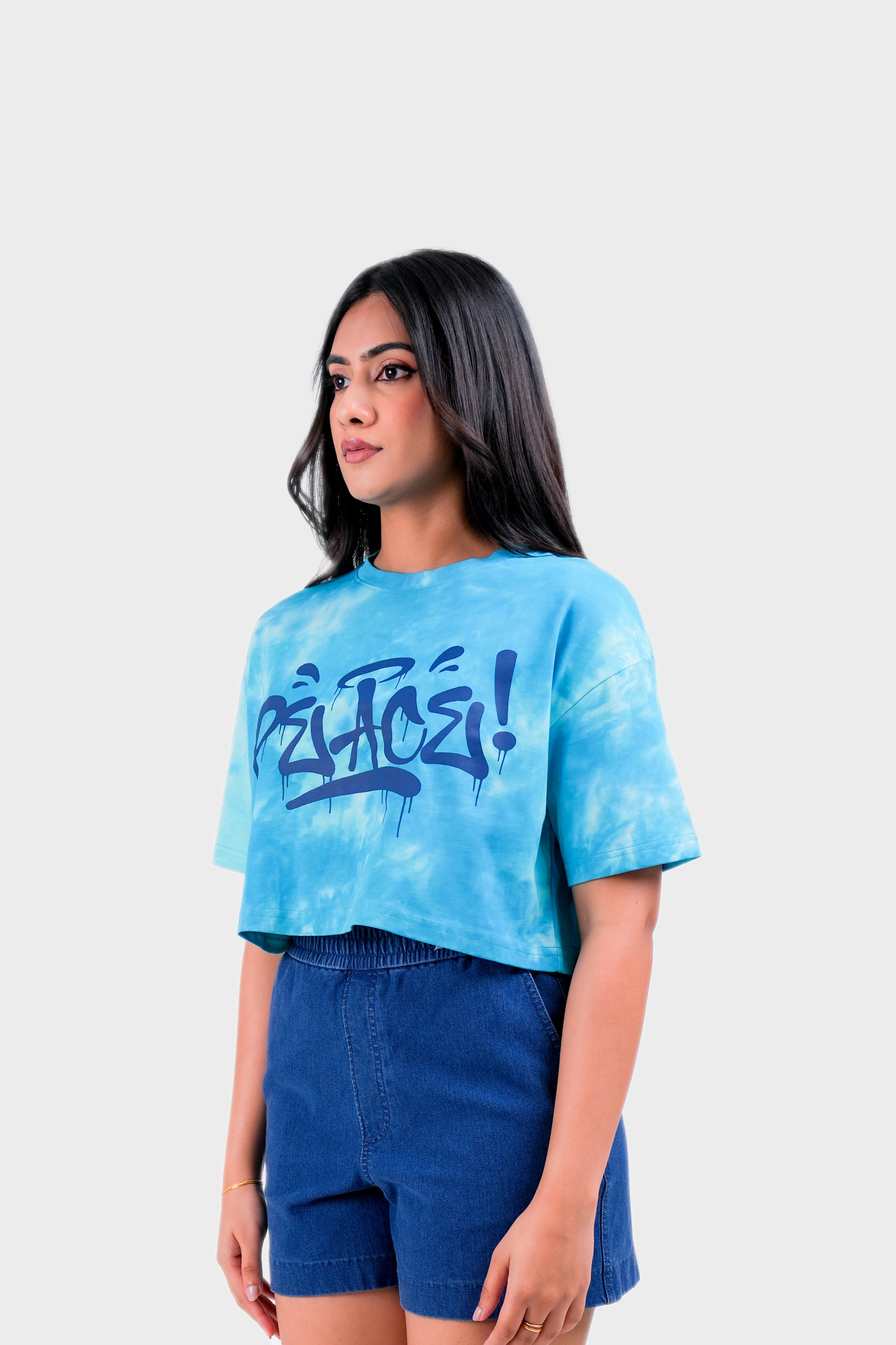 Modano Women's Tie Dye Crop Top - Casual Wear