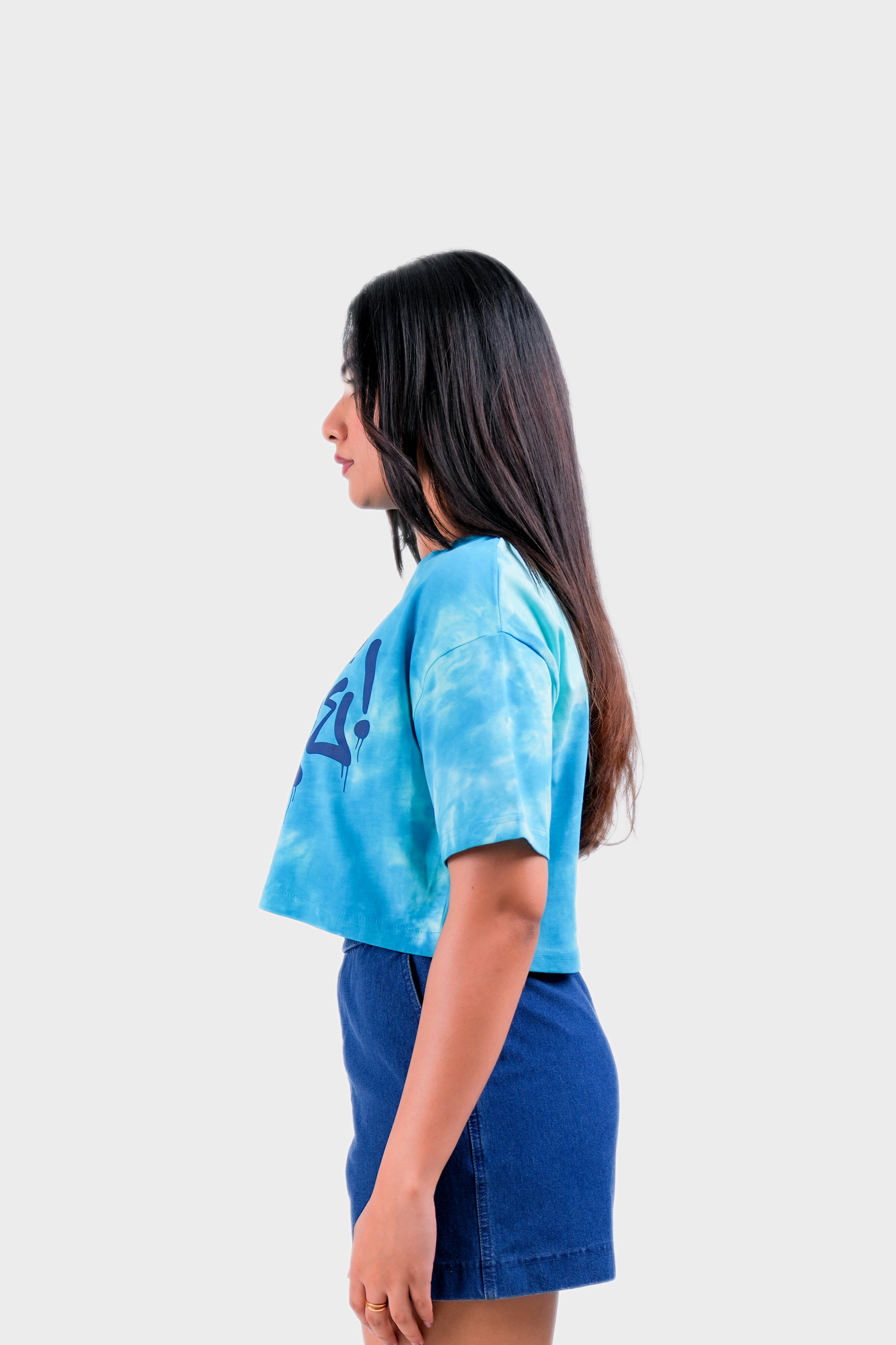 Modano Women's Tie Dye Crop Top - Casual Wear