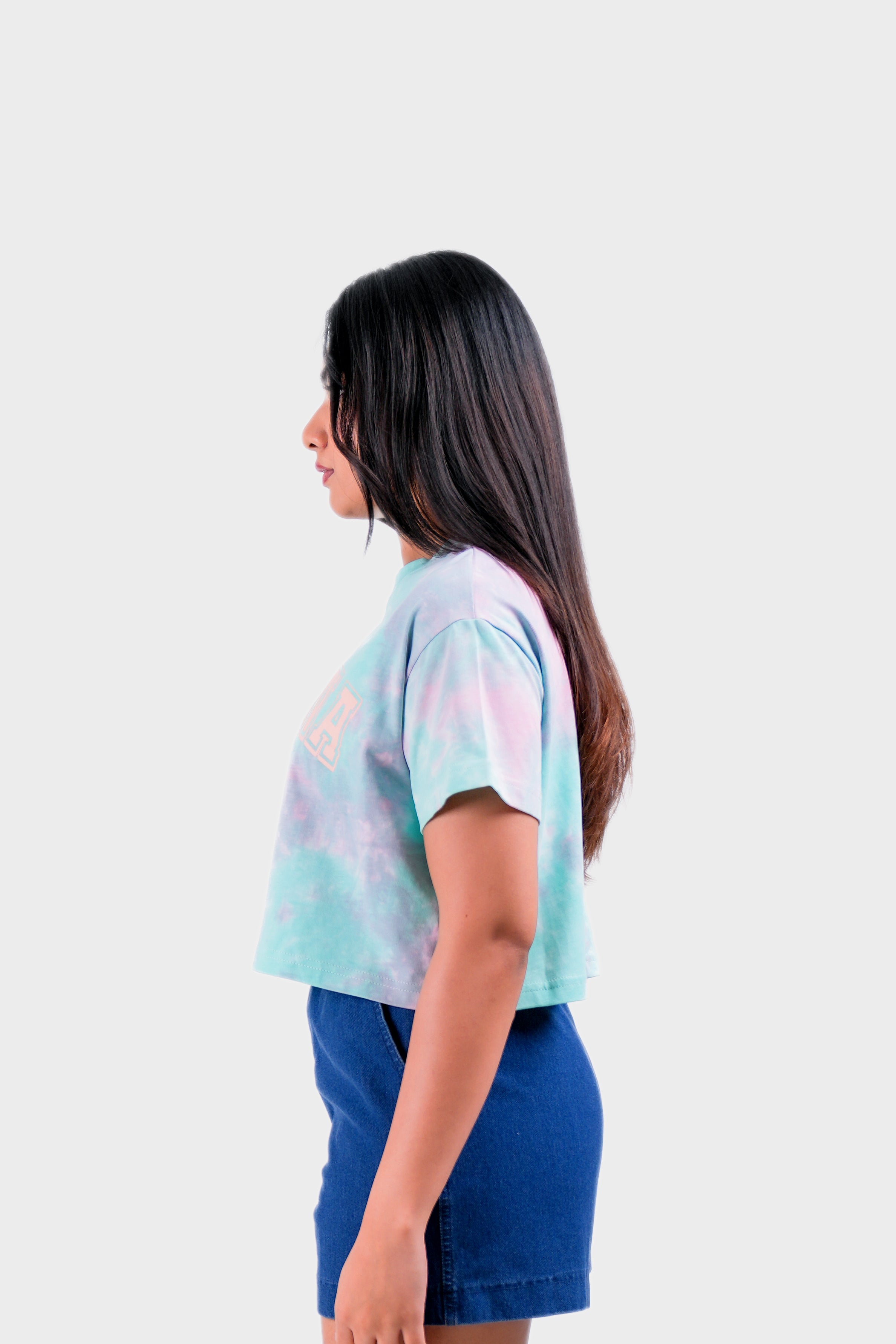 Modano Women's Tie Dye Crop Top - Casual Wear