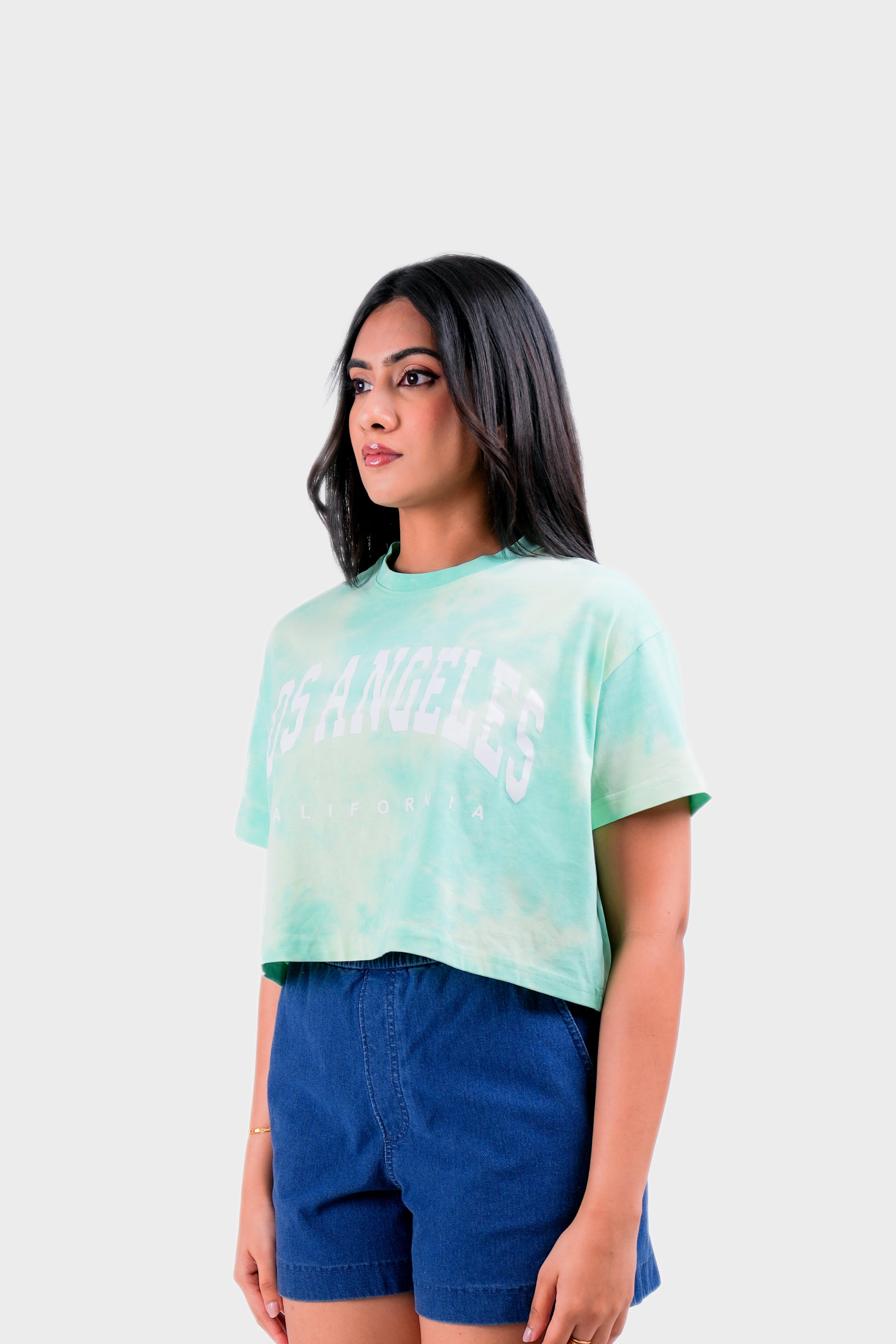Modano Women's Tie Dye Crop Top - Casual Wear