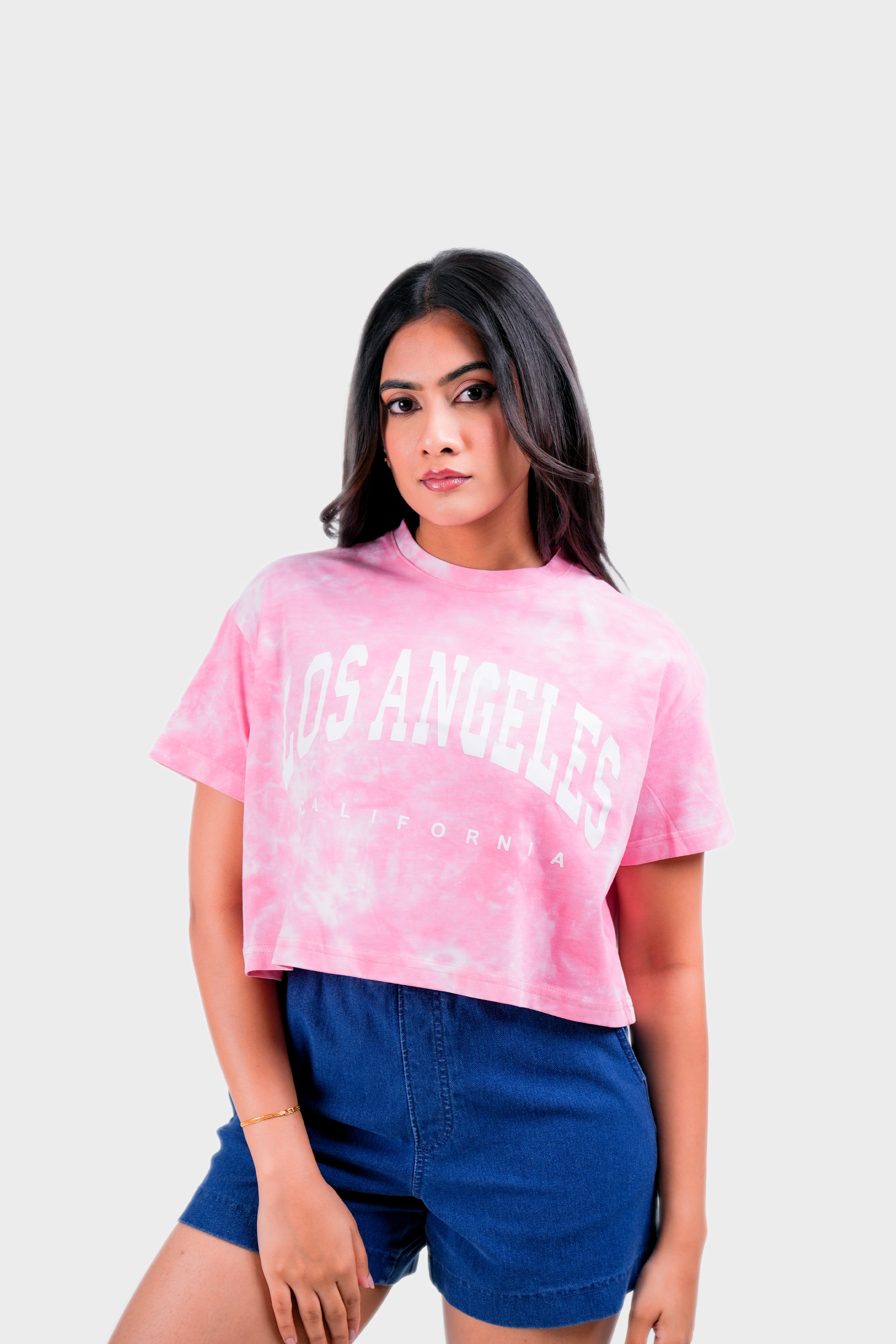 Modano Women's Tie Dye Crop Top - Casual Wear