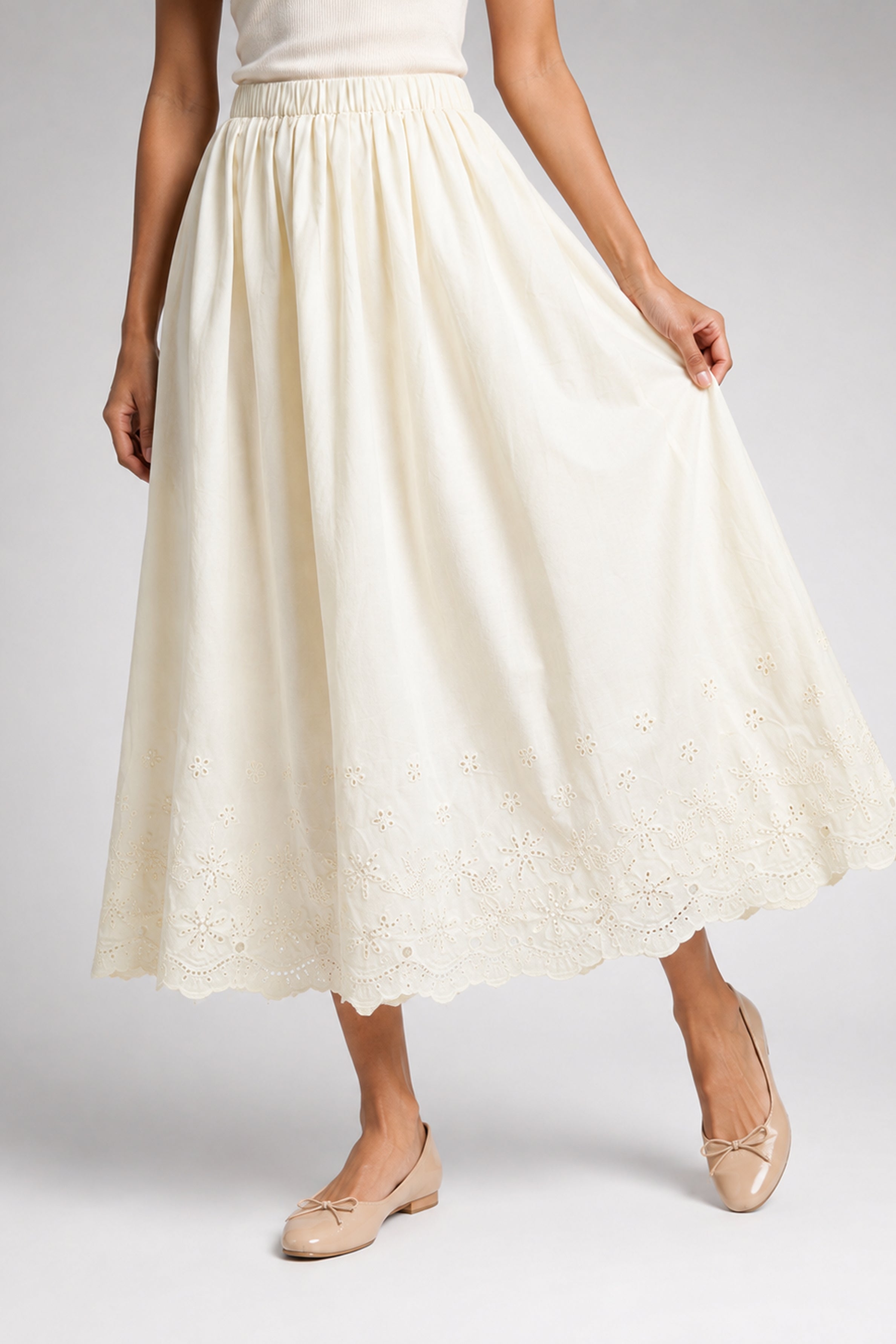 Lemon Capsule MODANO Casual Skirt - Beige