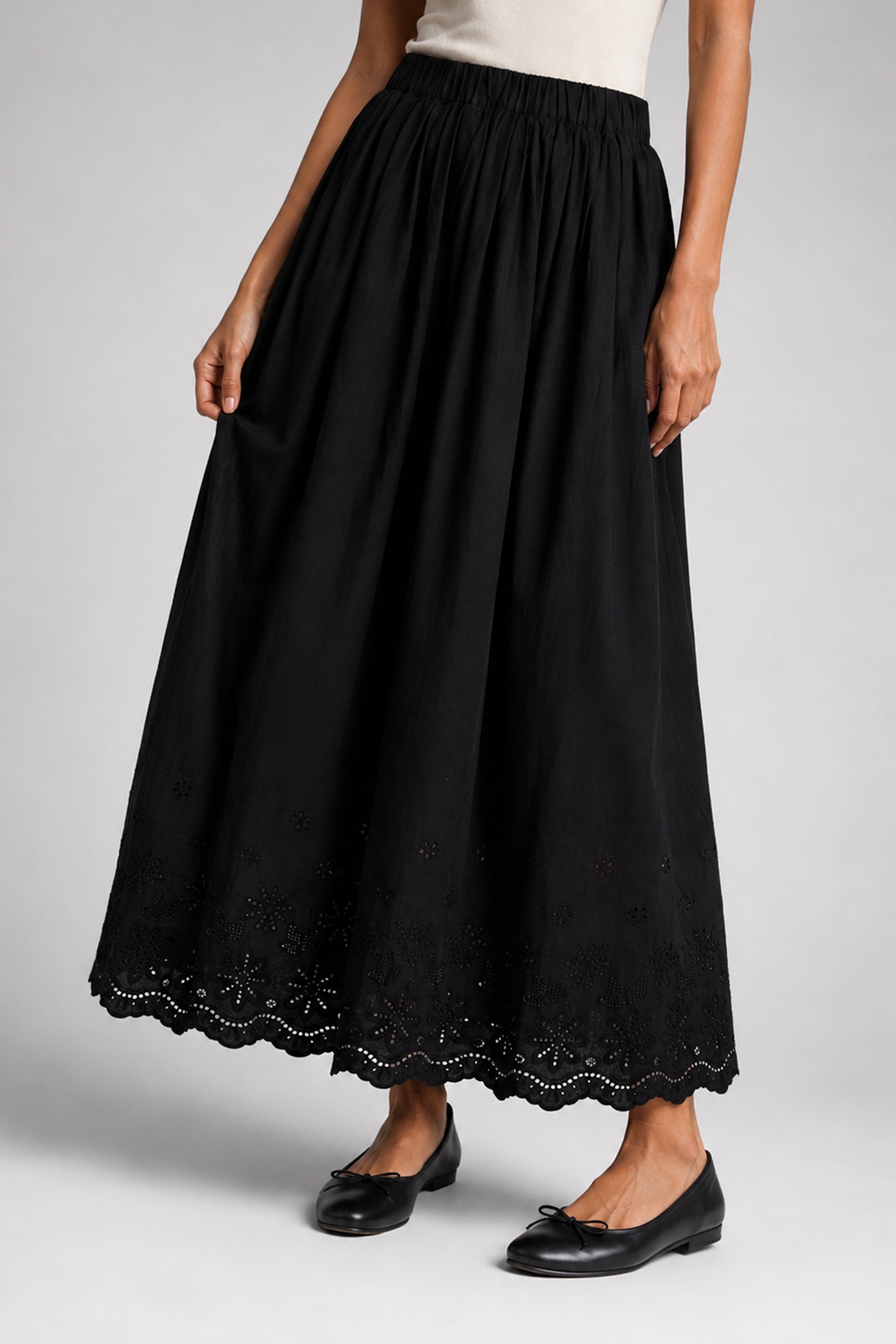 Lemon Capsule MODANO Casual Skirt - Black