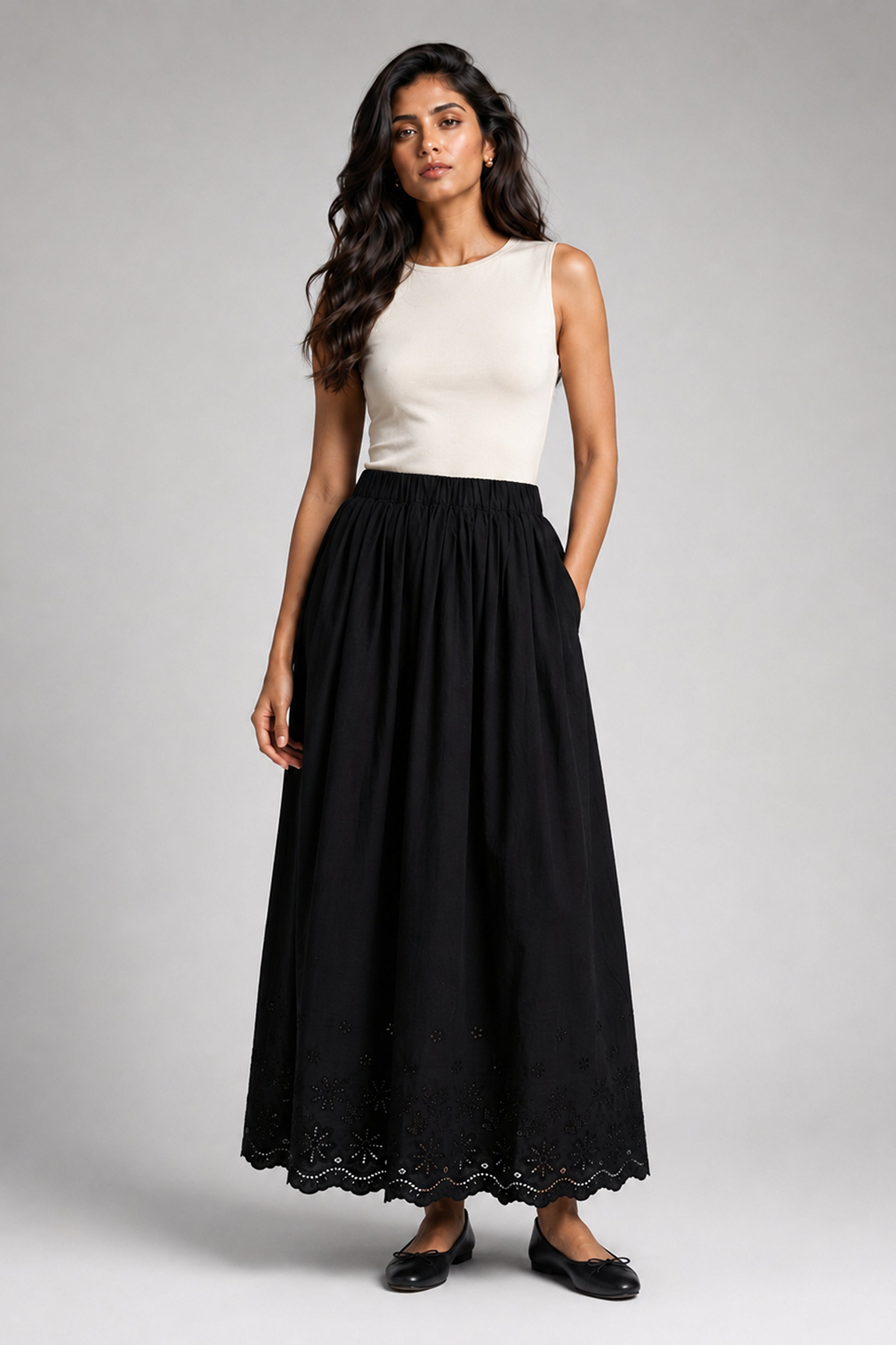 Lemon Capsule MODANO Casual Skirt - Black