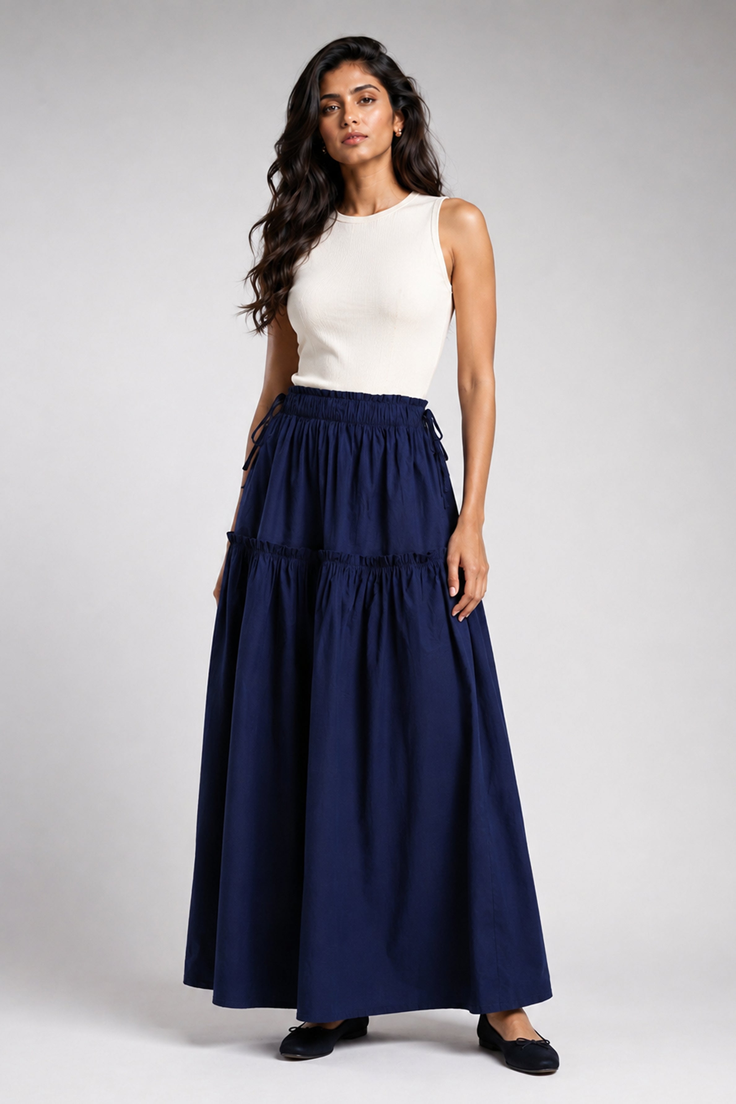 Lemon Capsule MODANO Casual Skirt - Navy