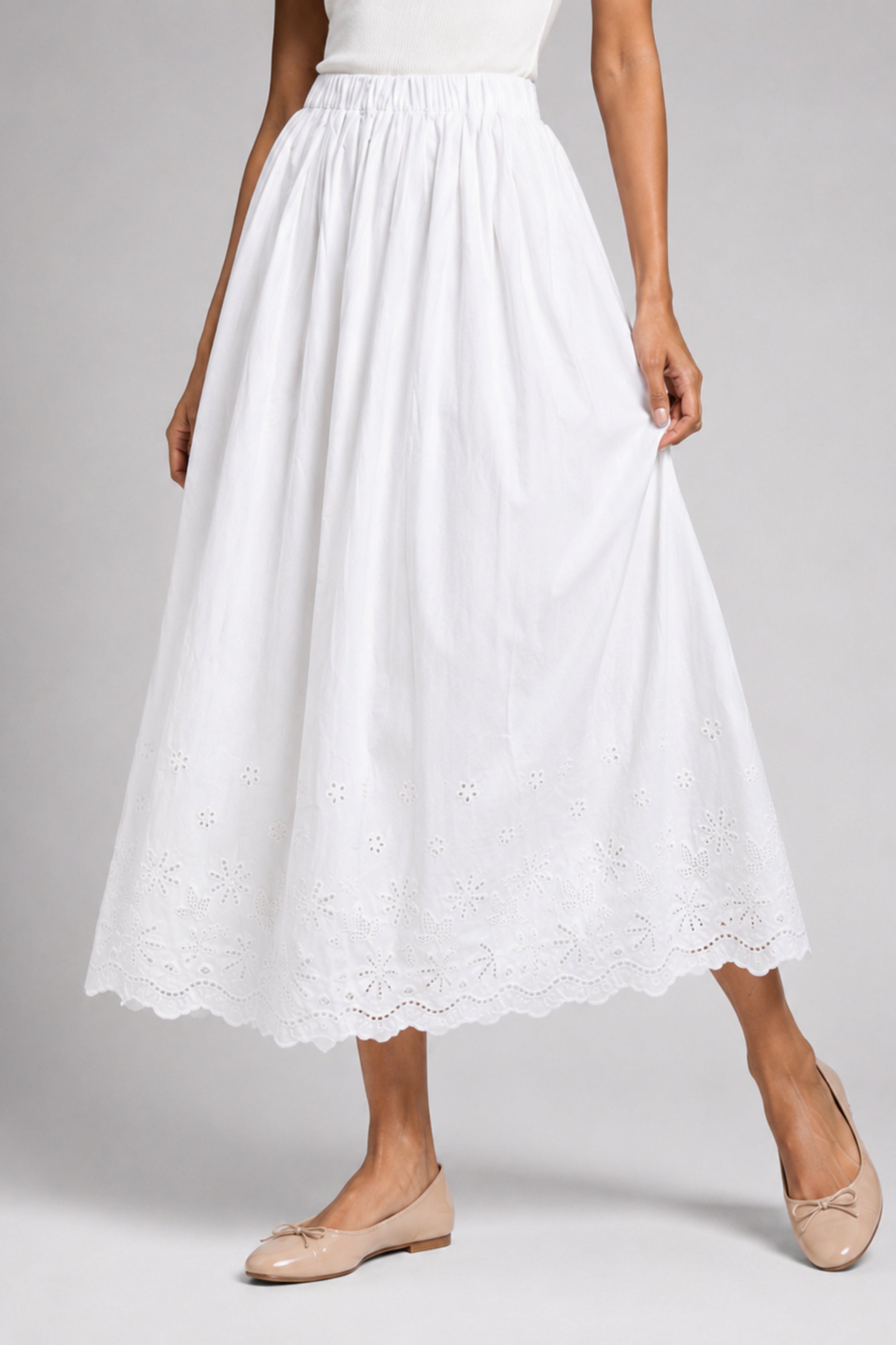 Lemon Capsule MODANO Casual Skirt - White