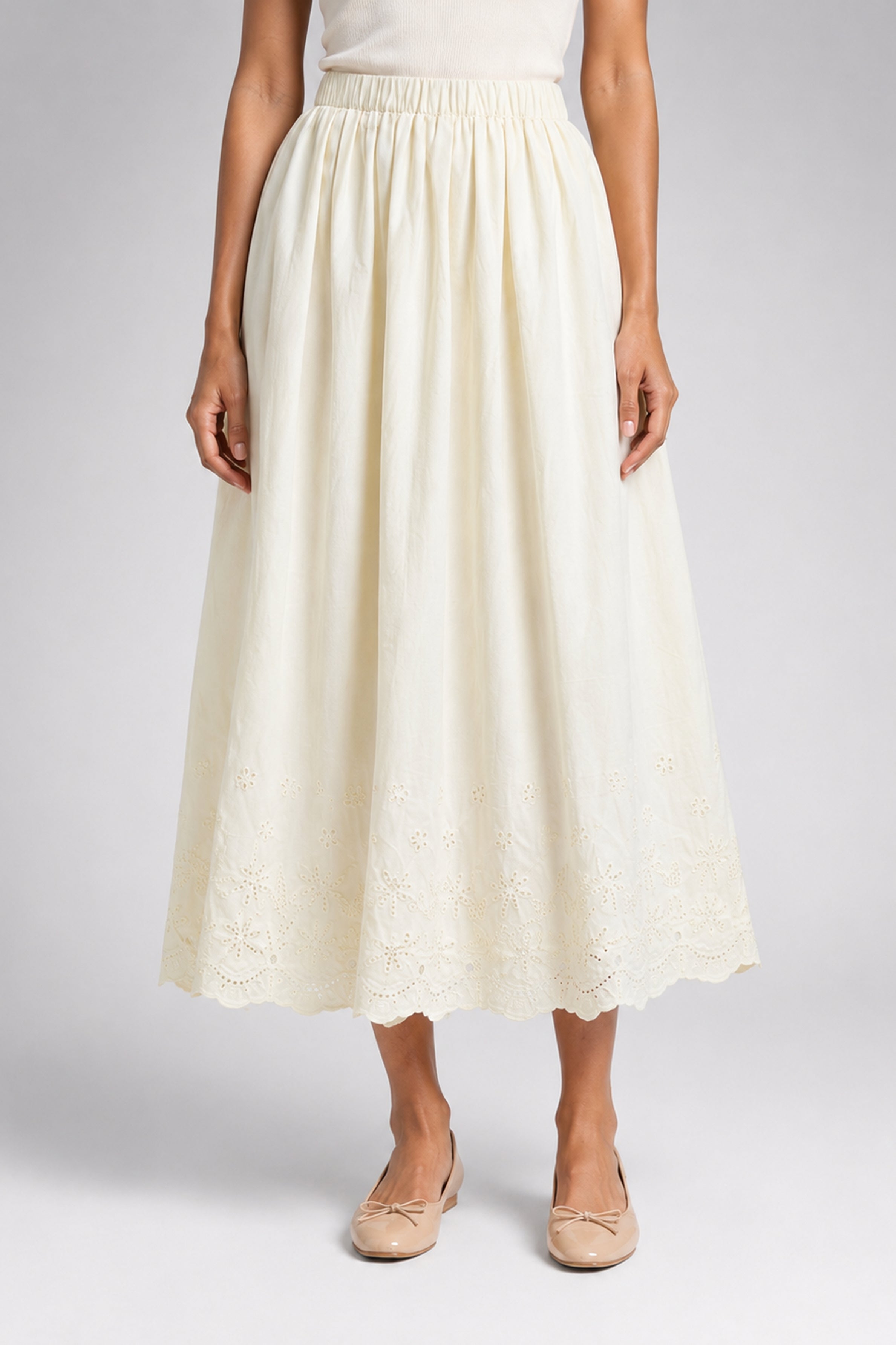 Lemon Capsule MODANO Casual Skirt - Beige