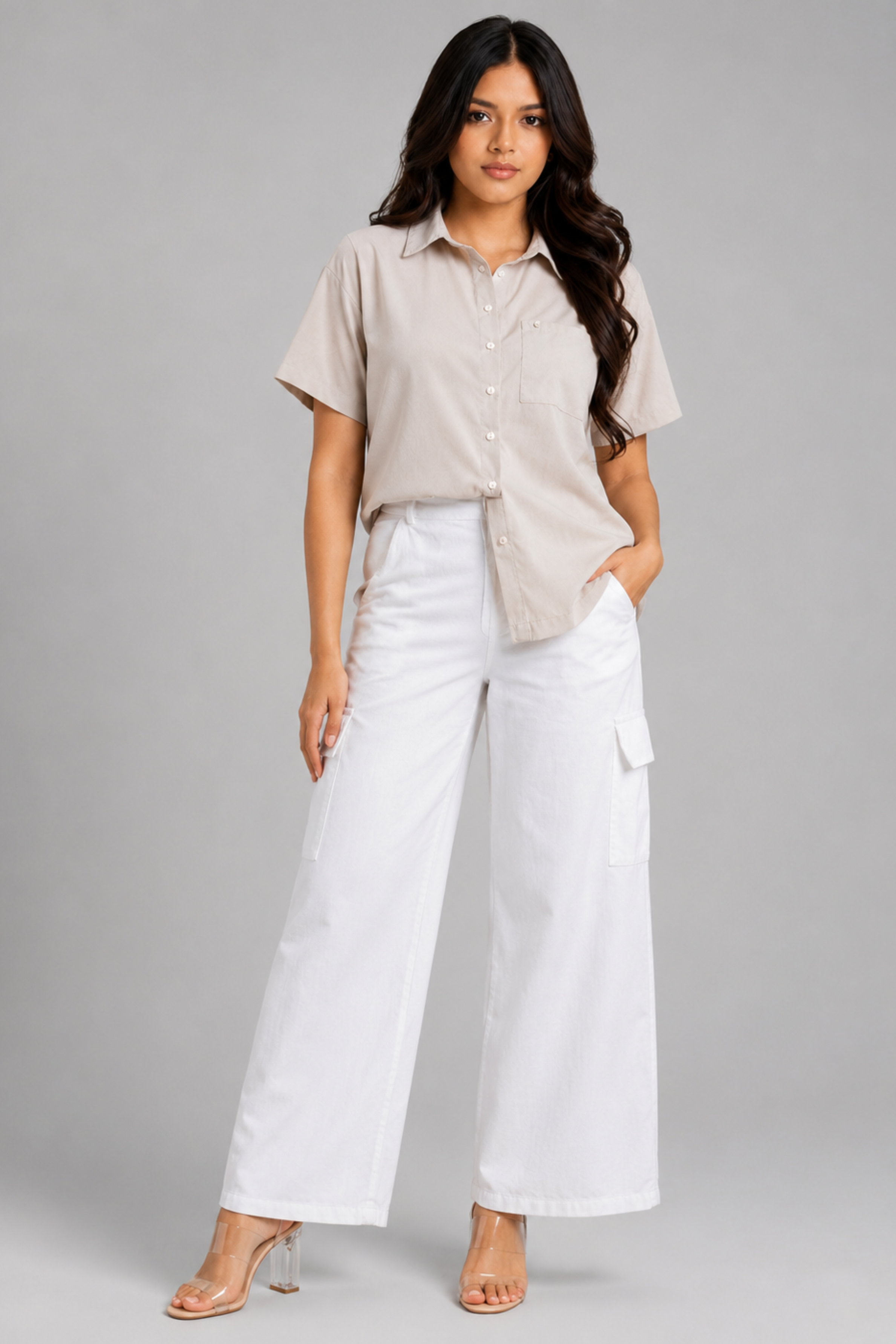 MODANO Short Sleeve Casual Top