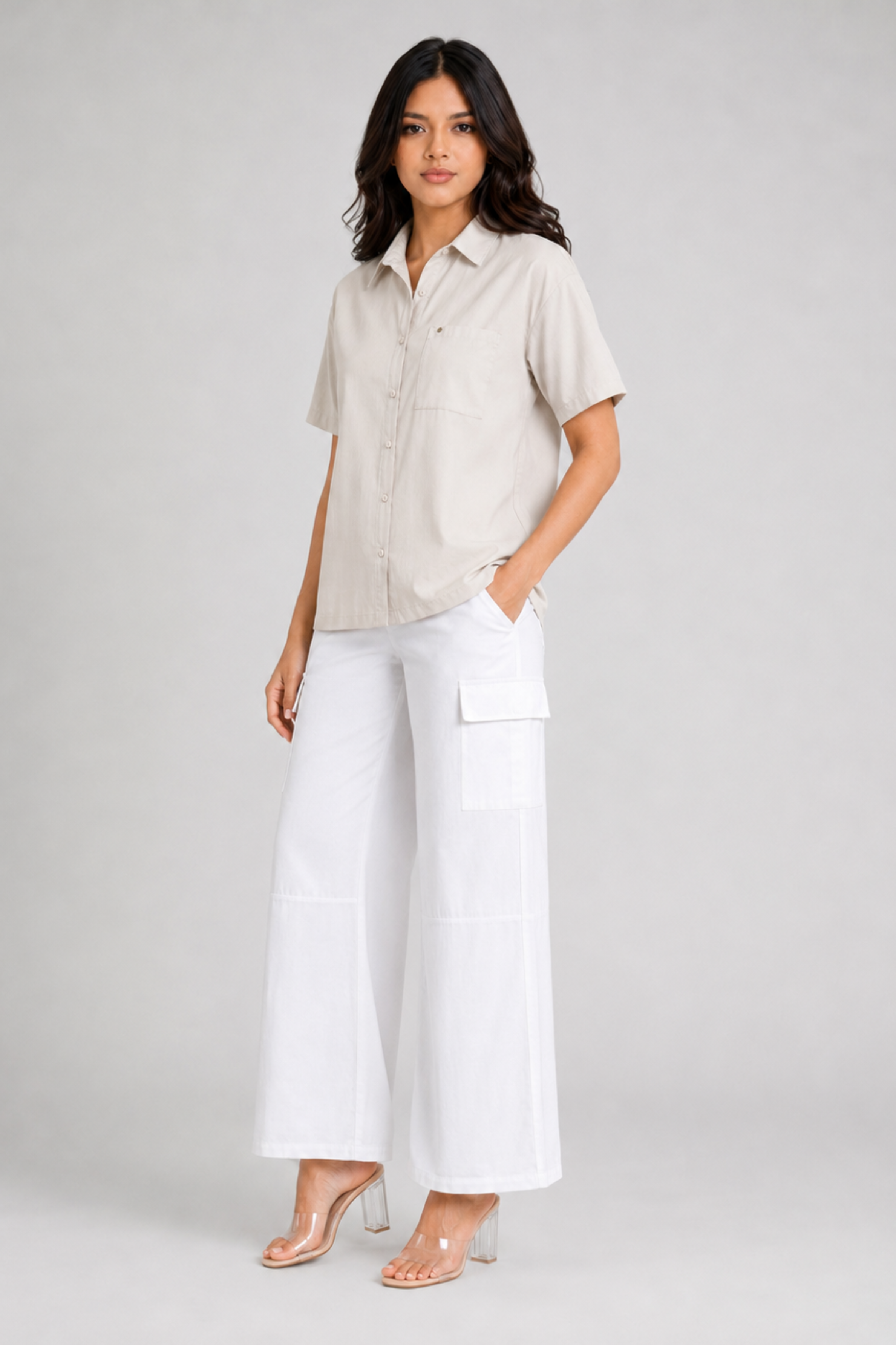 MODANO Short Sleeve Casual Top