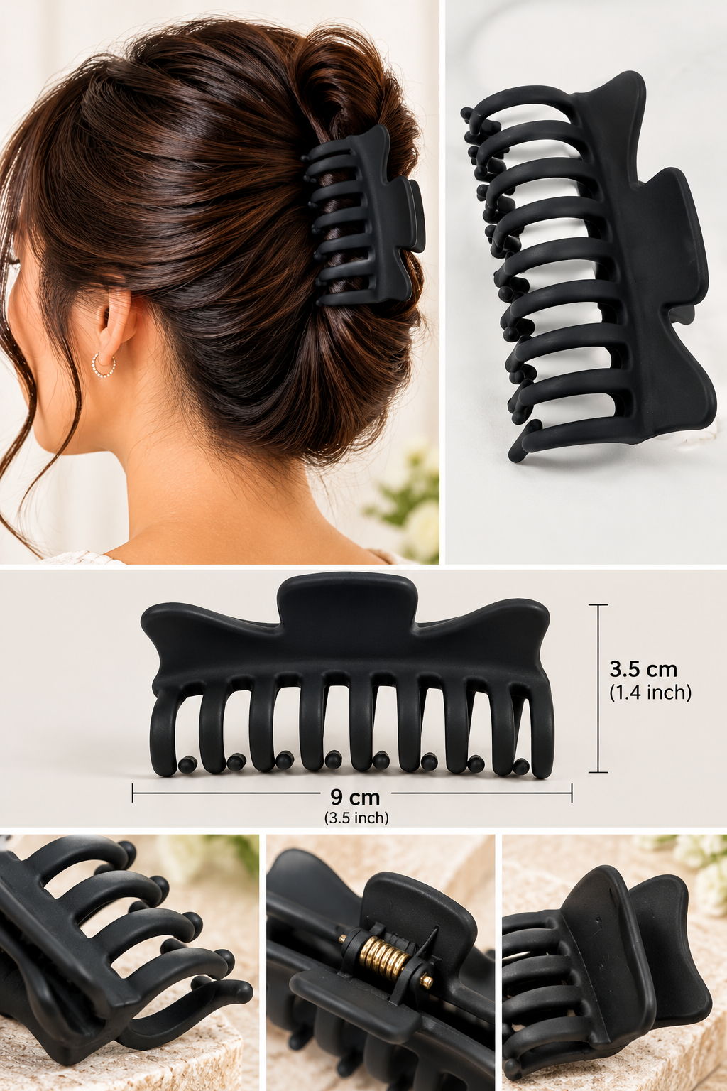 MOON Stone Women's Hair Slide - 1pcs
