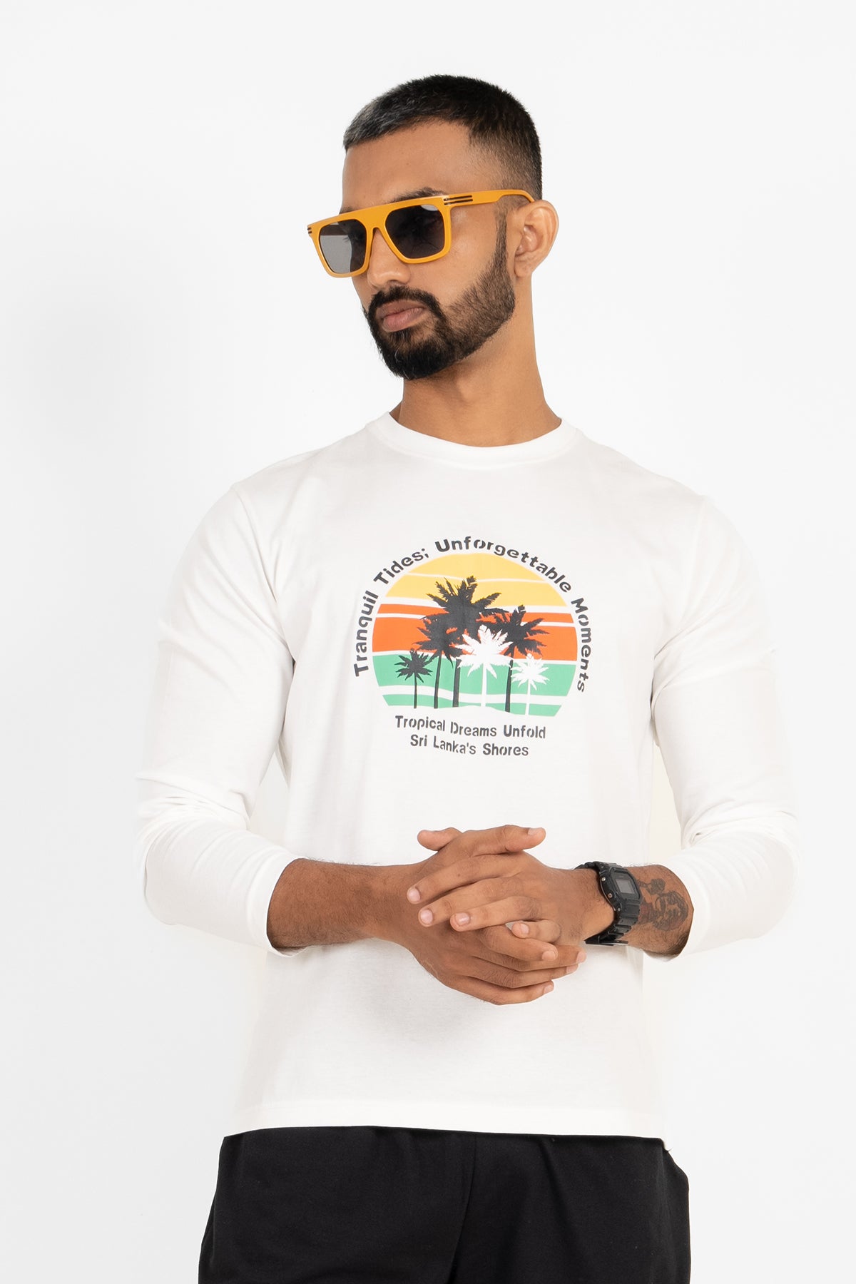 Be Sri Lankan Long Sleeve Printed Casual T-Shirt