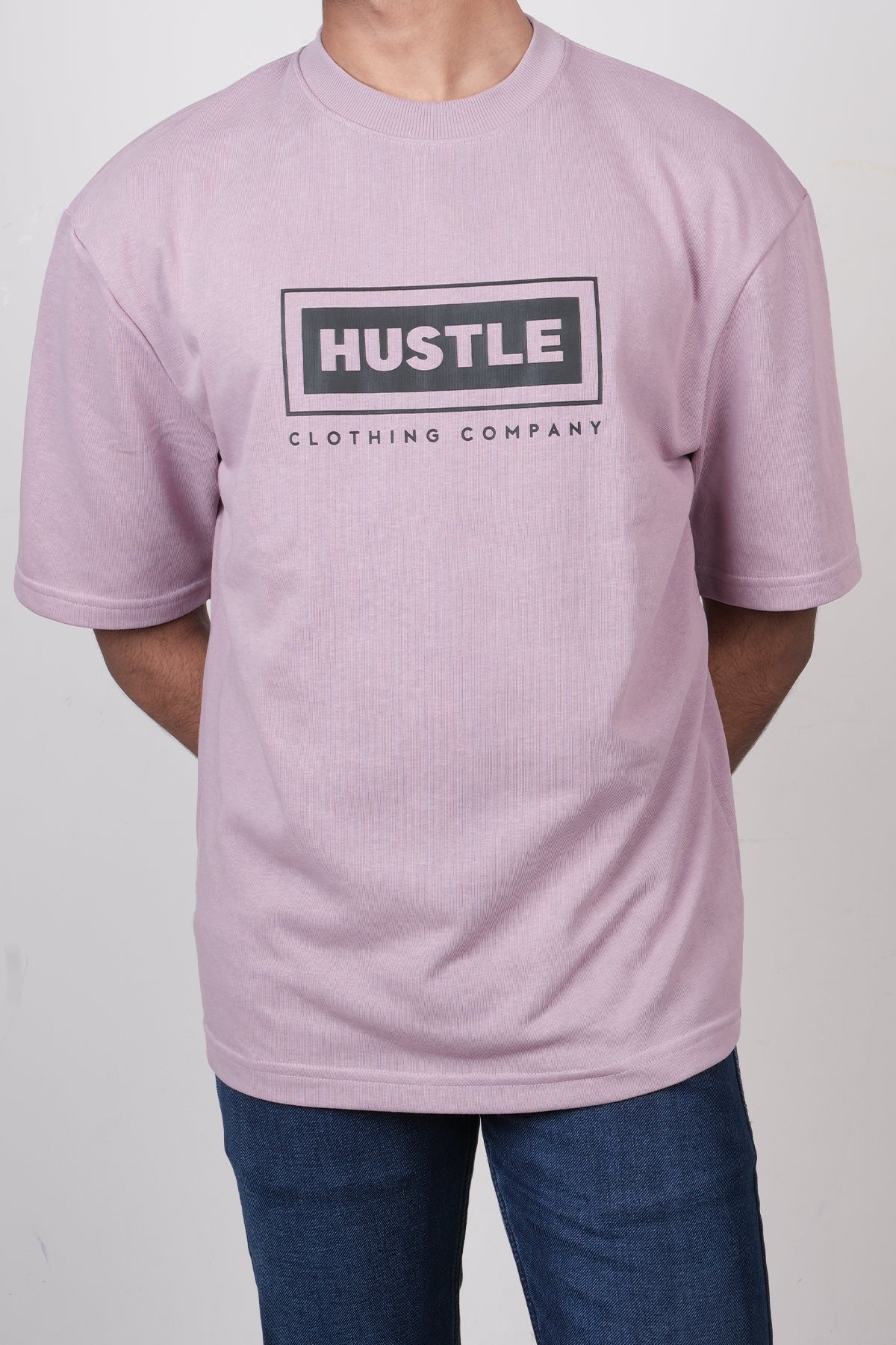 Hustle Men's Short Sleeve Casual Oversized T-Shirt