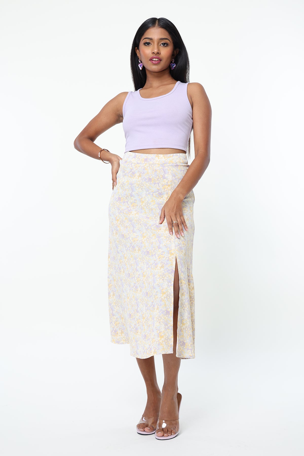 Modano Women's Normal Print Casual Skirt