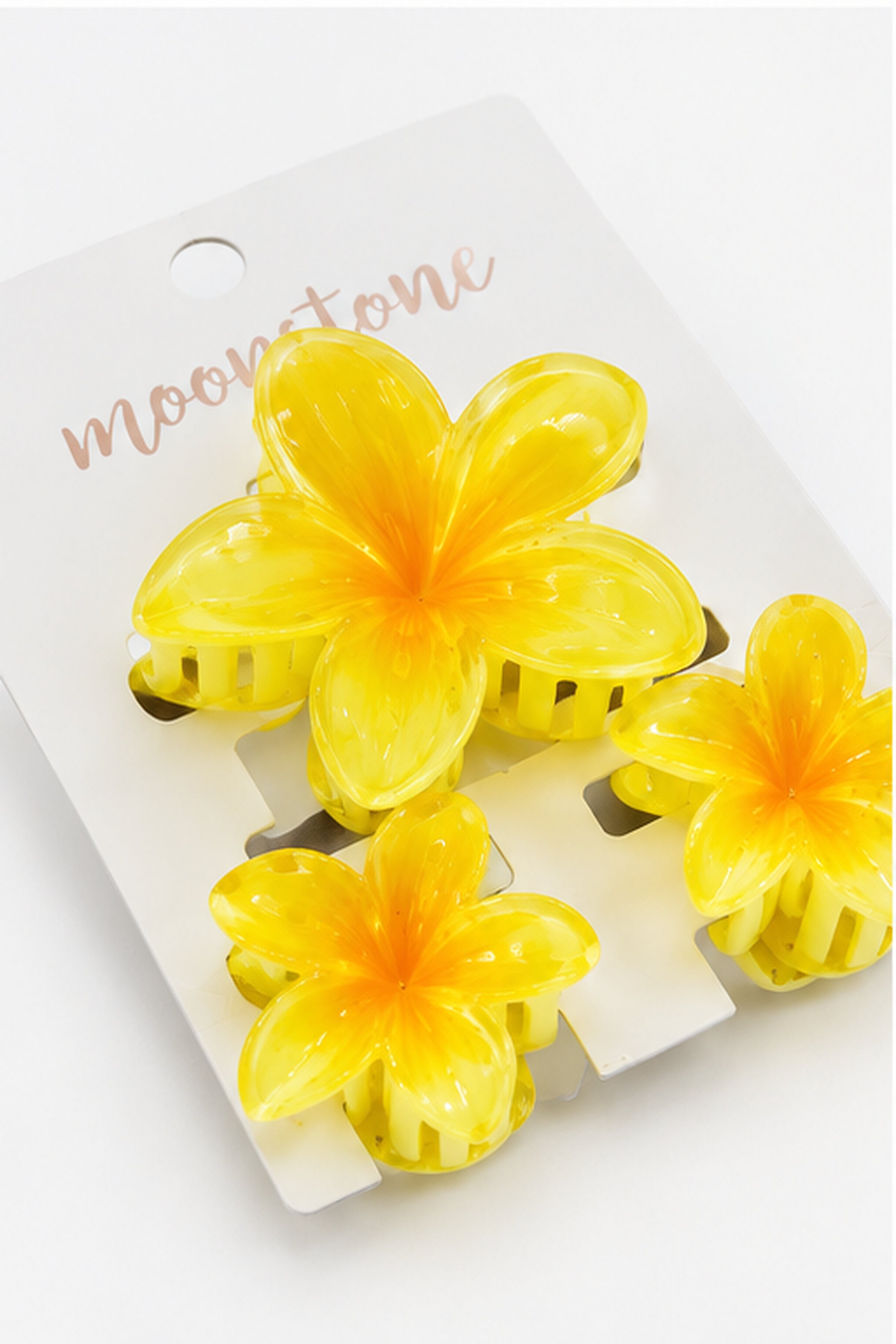 MOON Stone Women's Hair Slide - 3pcs