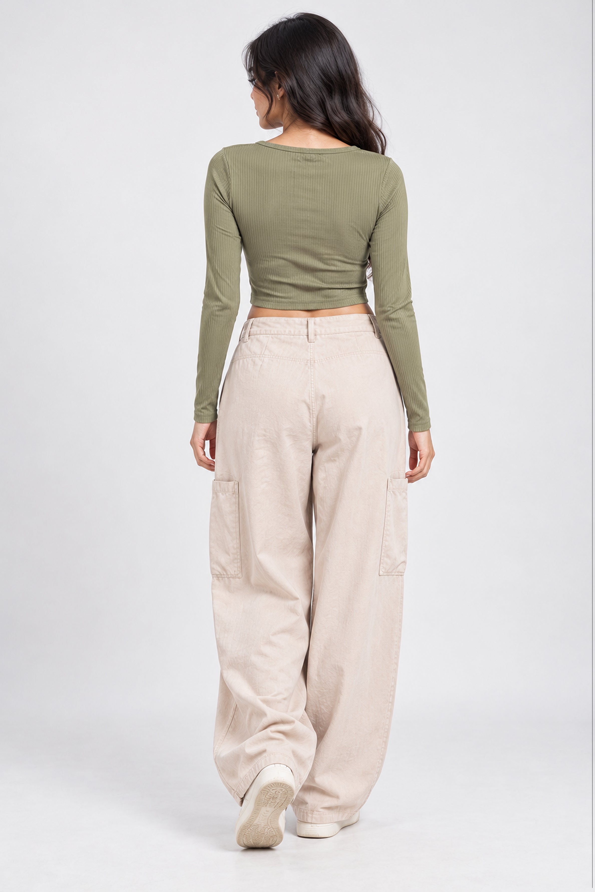 MODANO PETALS IN BLOOM Casual Top - Green