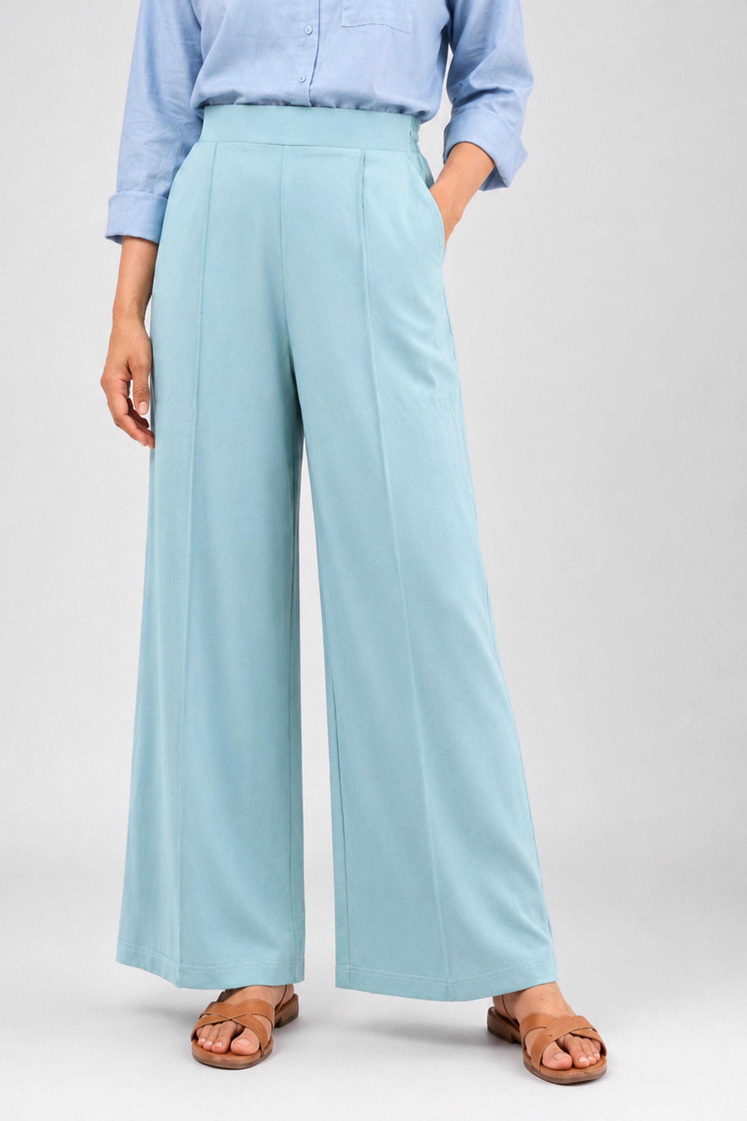 HADA Casual Relaxed Fit Pant - Green