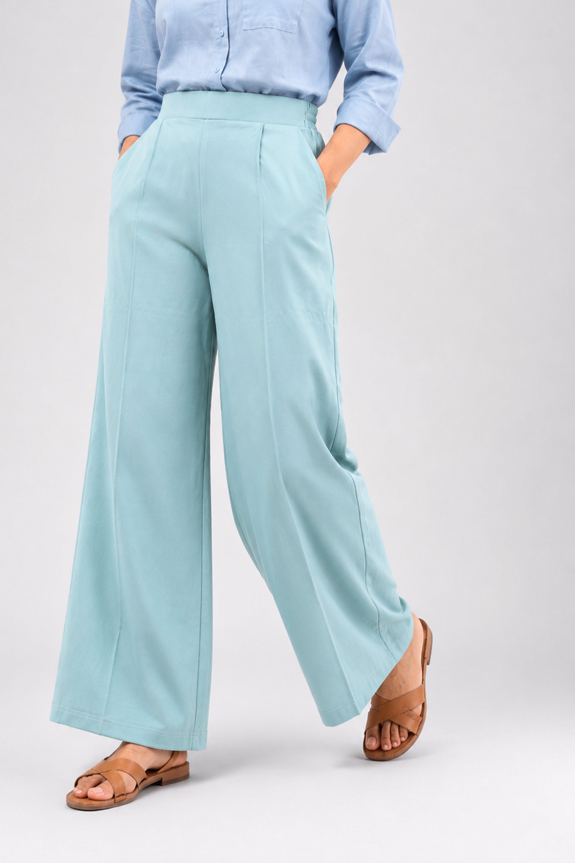HADA Casual Relaxed Fit Pant - Green