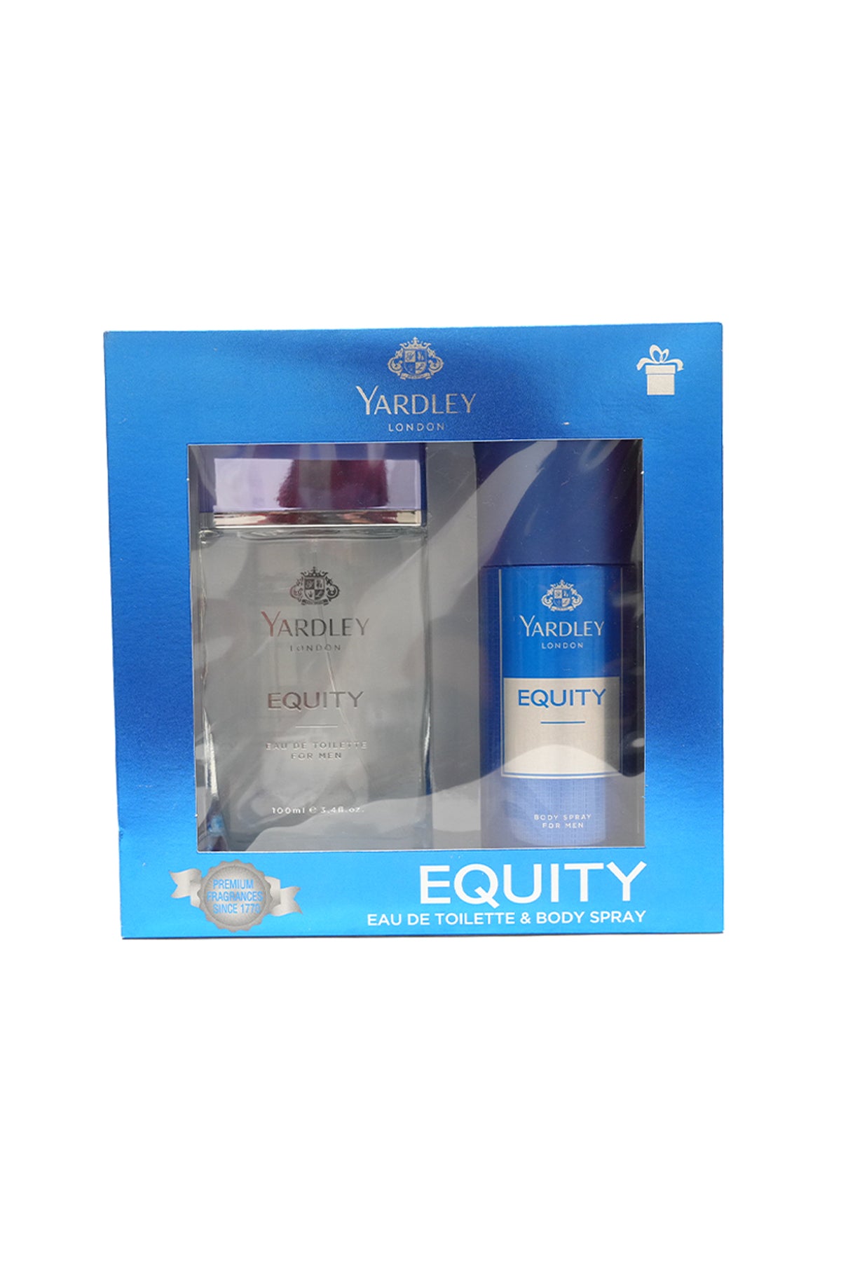 Yardley London Equity EDT For Men (100 ml) and Body Spray (150 ml)