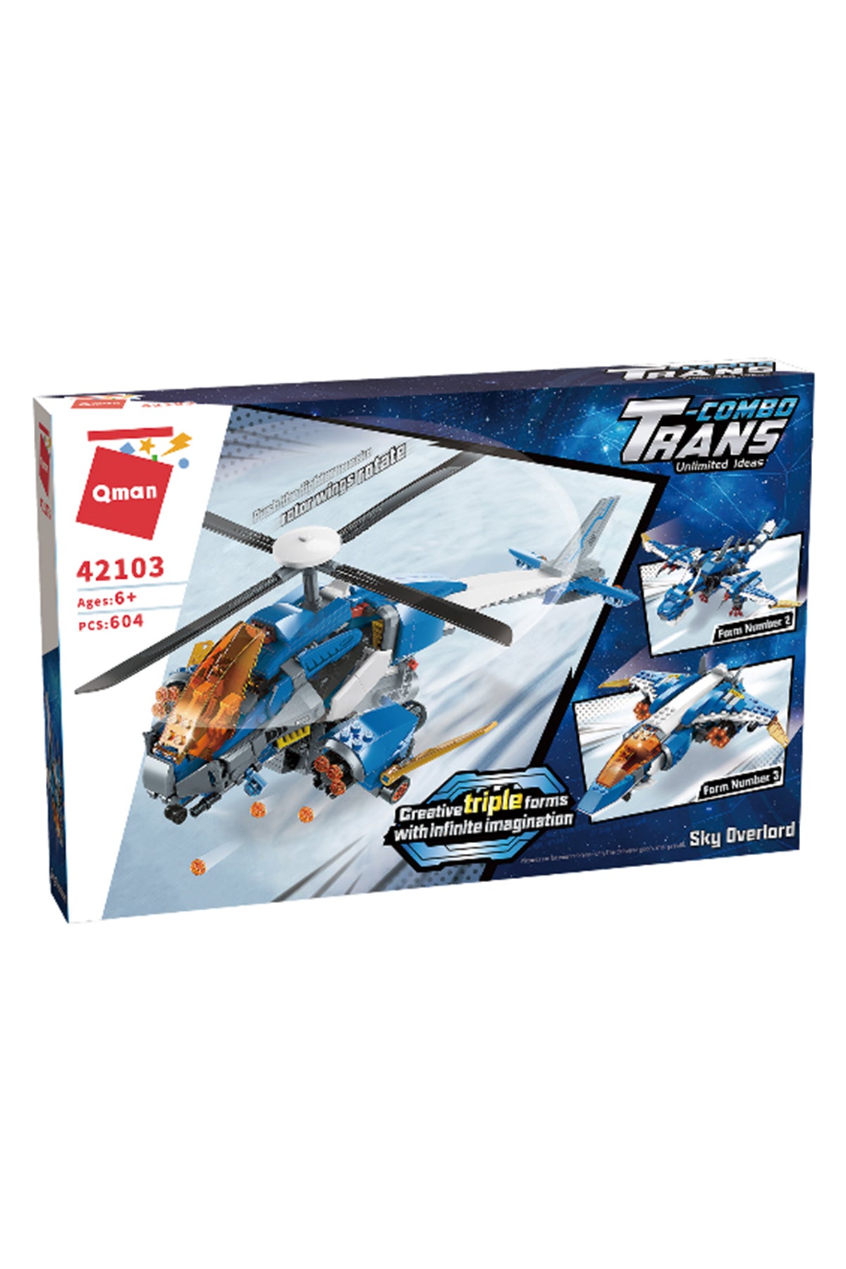 Qman Mine City Sky Overlord Assemble Toy Set