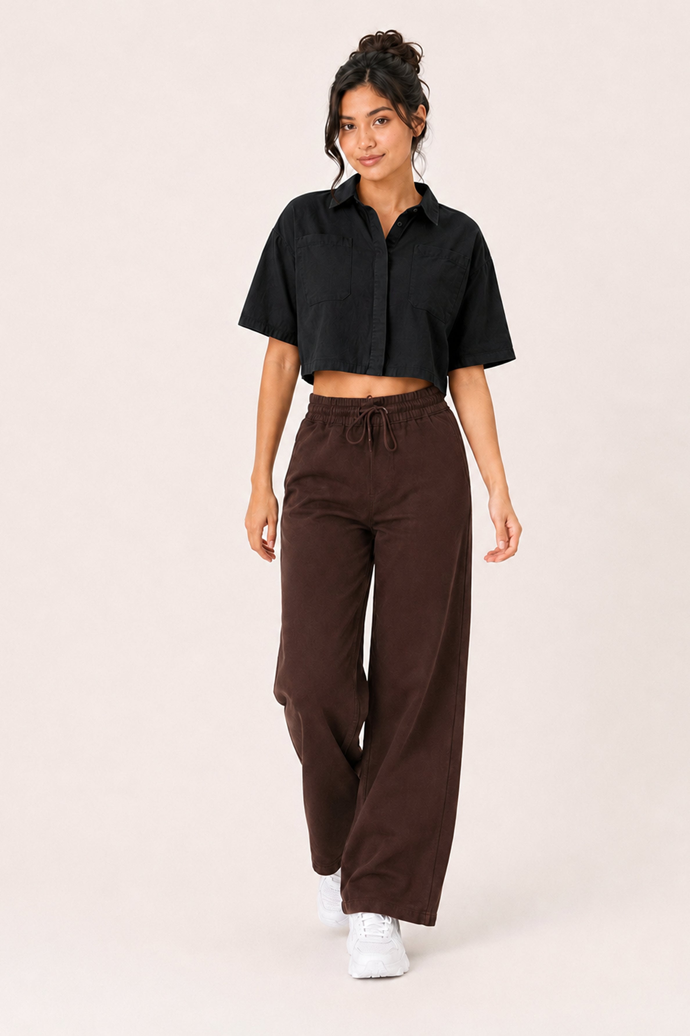 Modano Women's Linen Top - Black