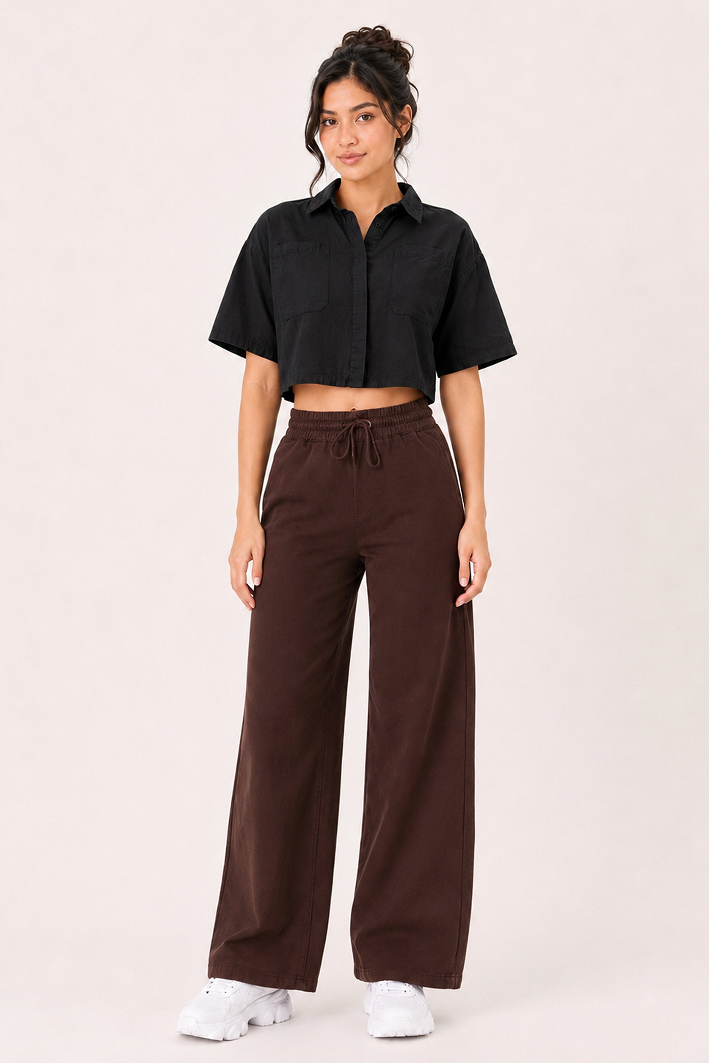 Modano Women's Linen Top - Black