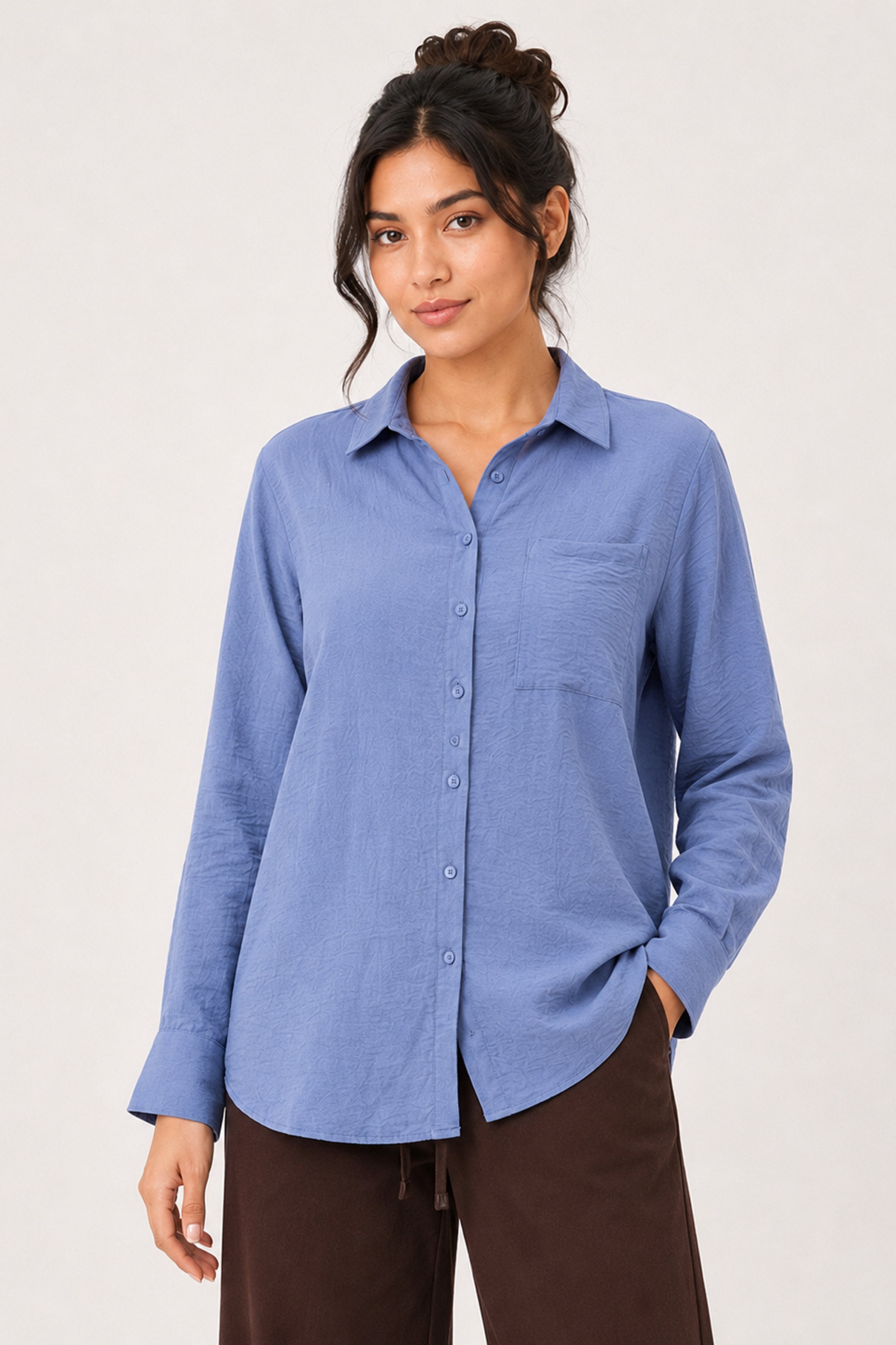 Modano Women's Casual Shirt - Purple