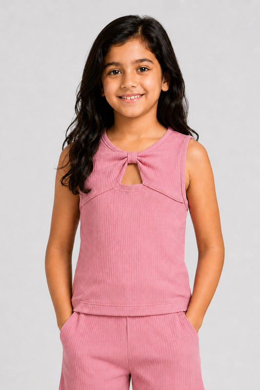 LITTLE MODANO Kids' Pink Top