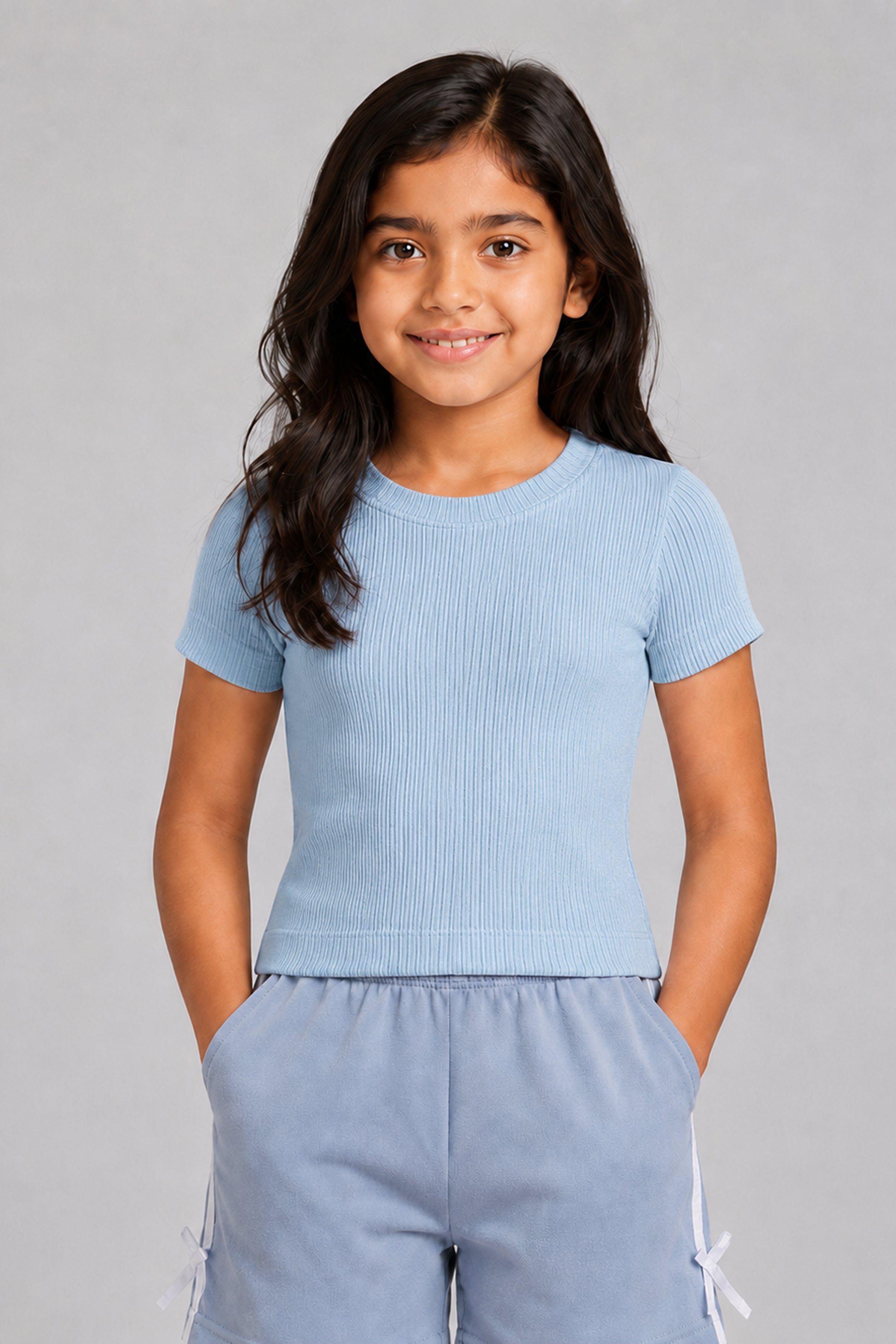 LITTLE MODANO Kids' Blue Top