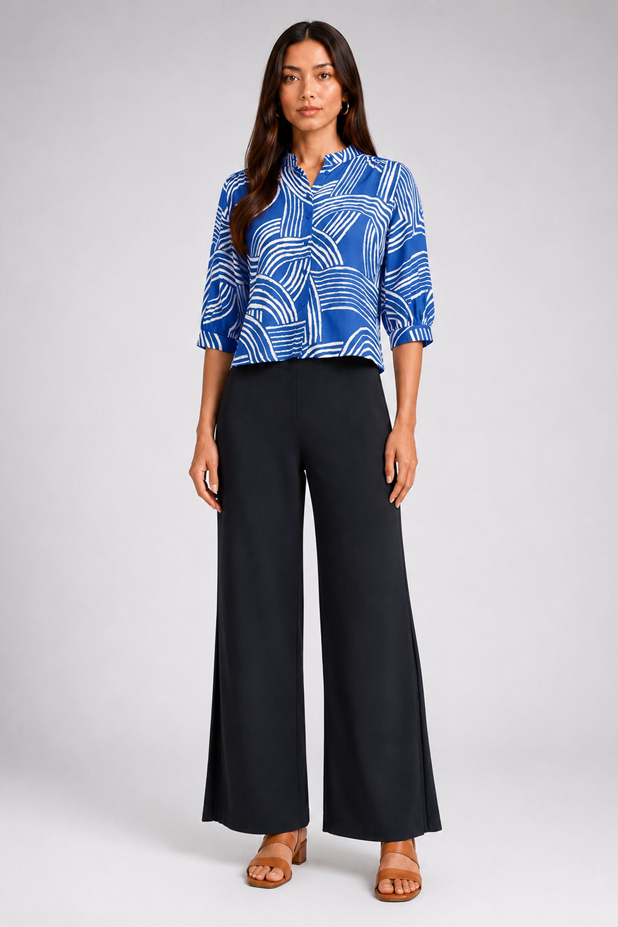 Envogue Formal Blouse - Blue