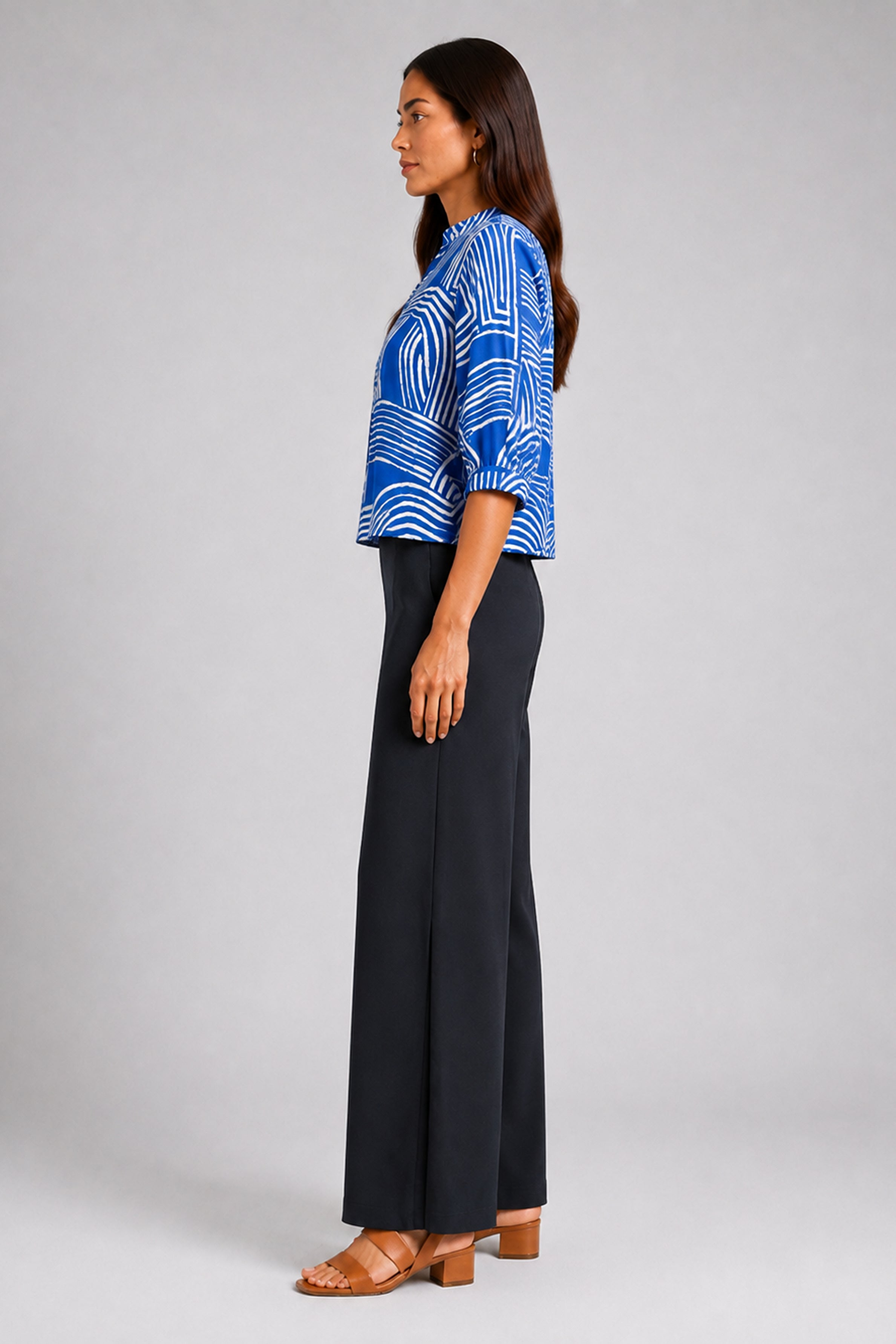 Envogue Formal Blouse - Blue