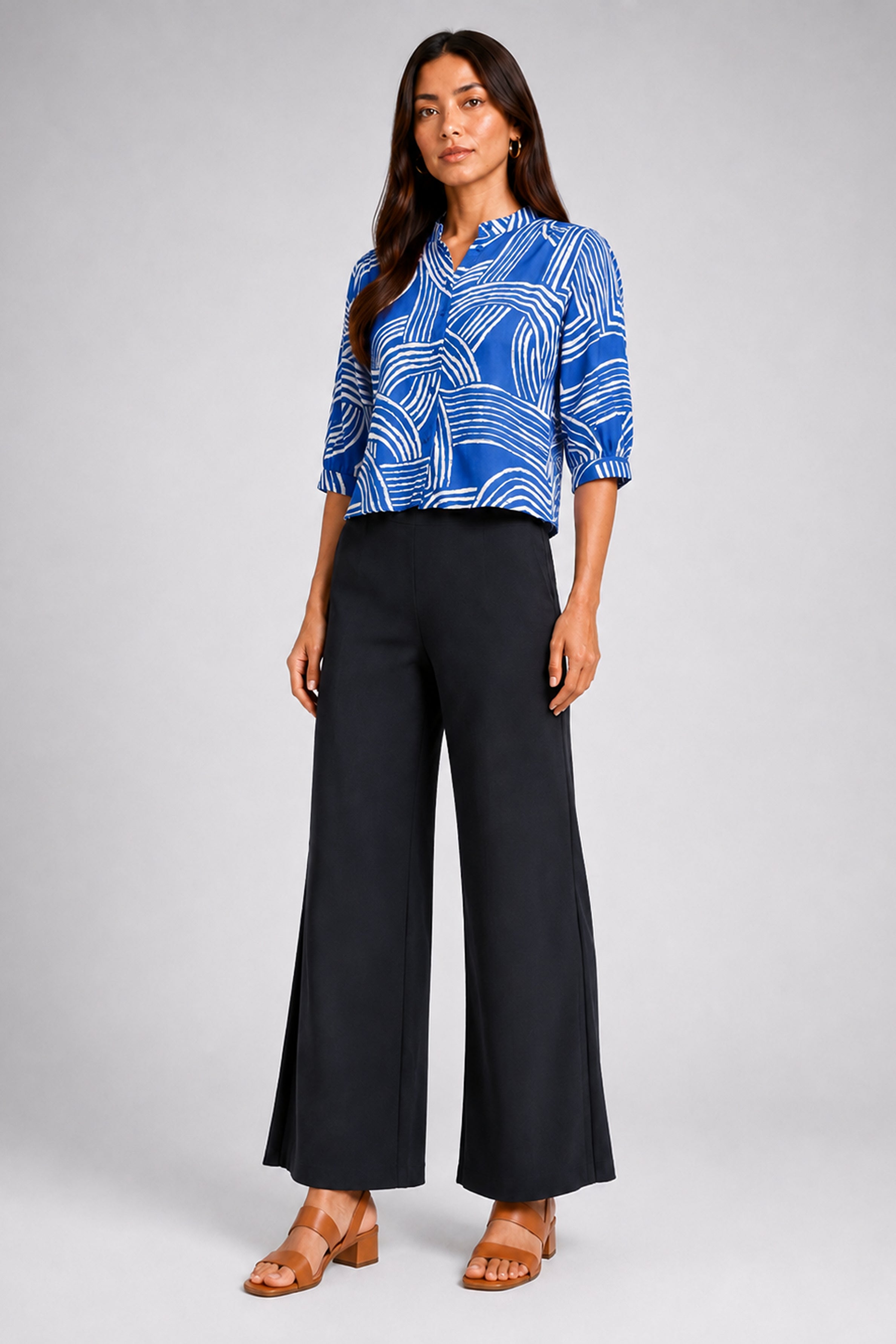 Envogue Formal Blouse - Blue