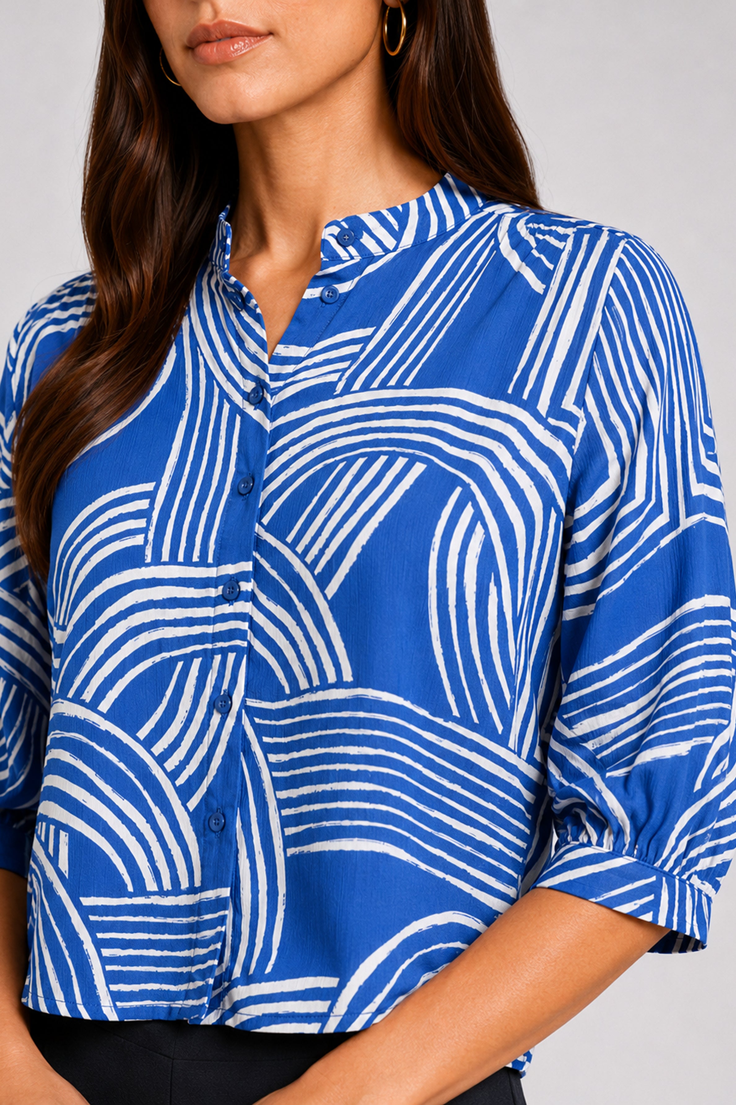Envogue Formal Blouse - Blue