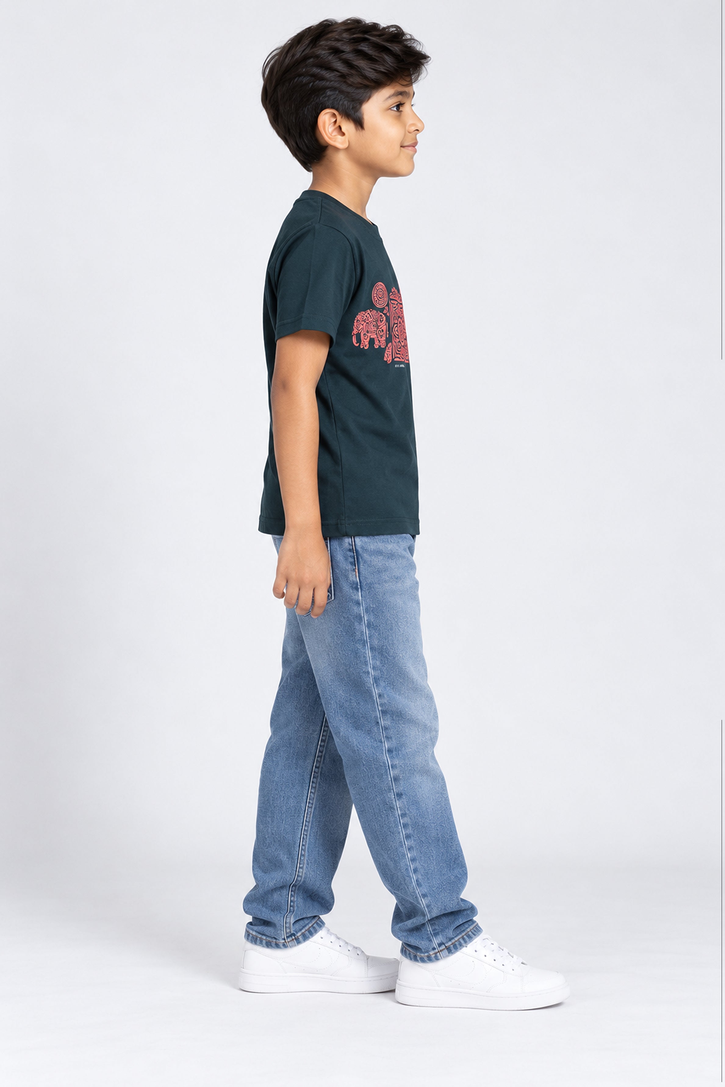 CORE Kid's Boys Crew Neck Tees - Black