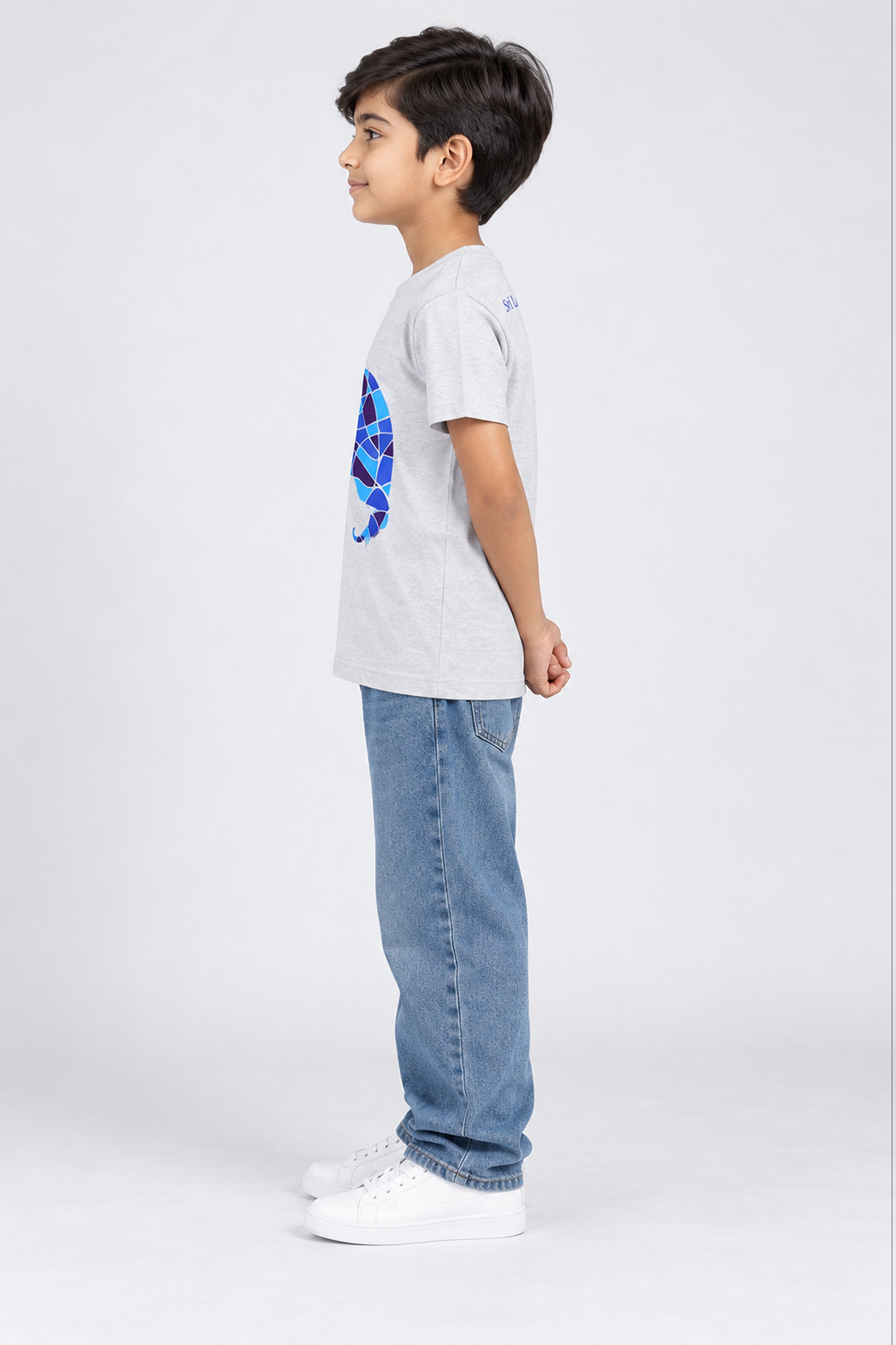 CORE Kid's Boys Crew Neck Tees - Gray