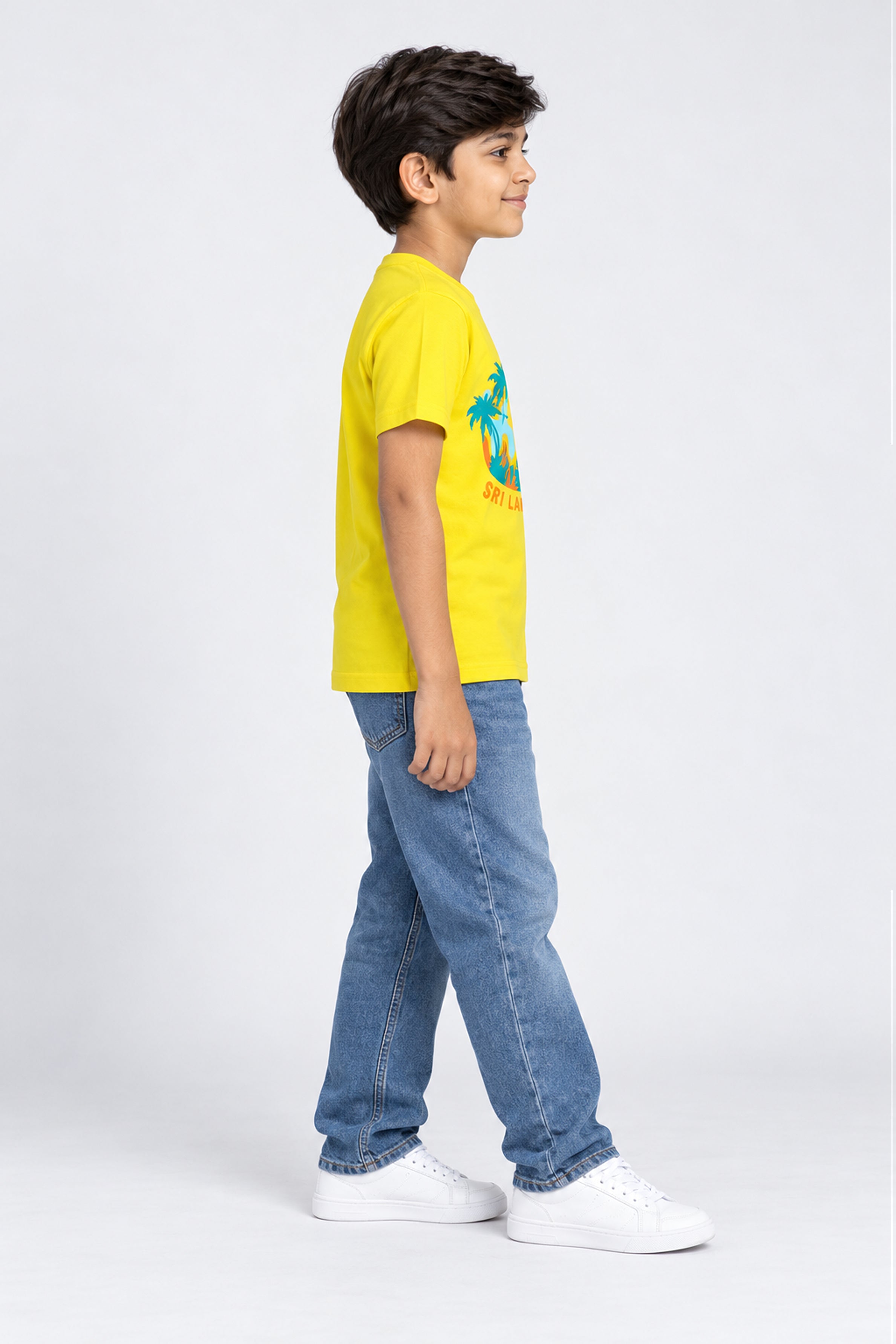 CORE Kid's Boys Crew Neck Tees - Yellow