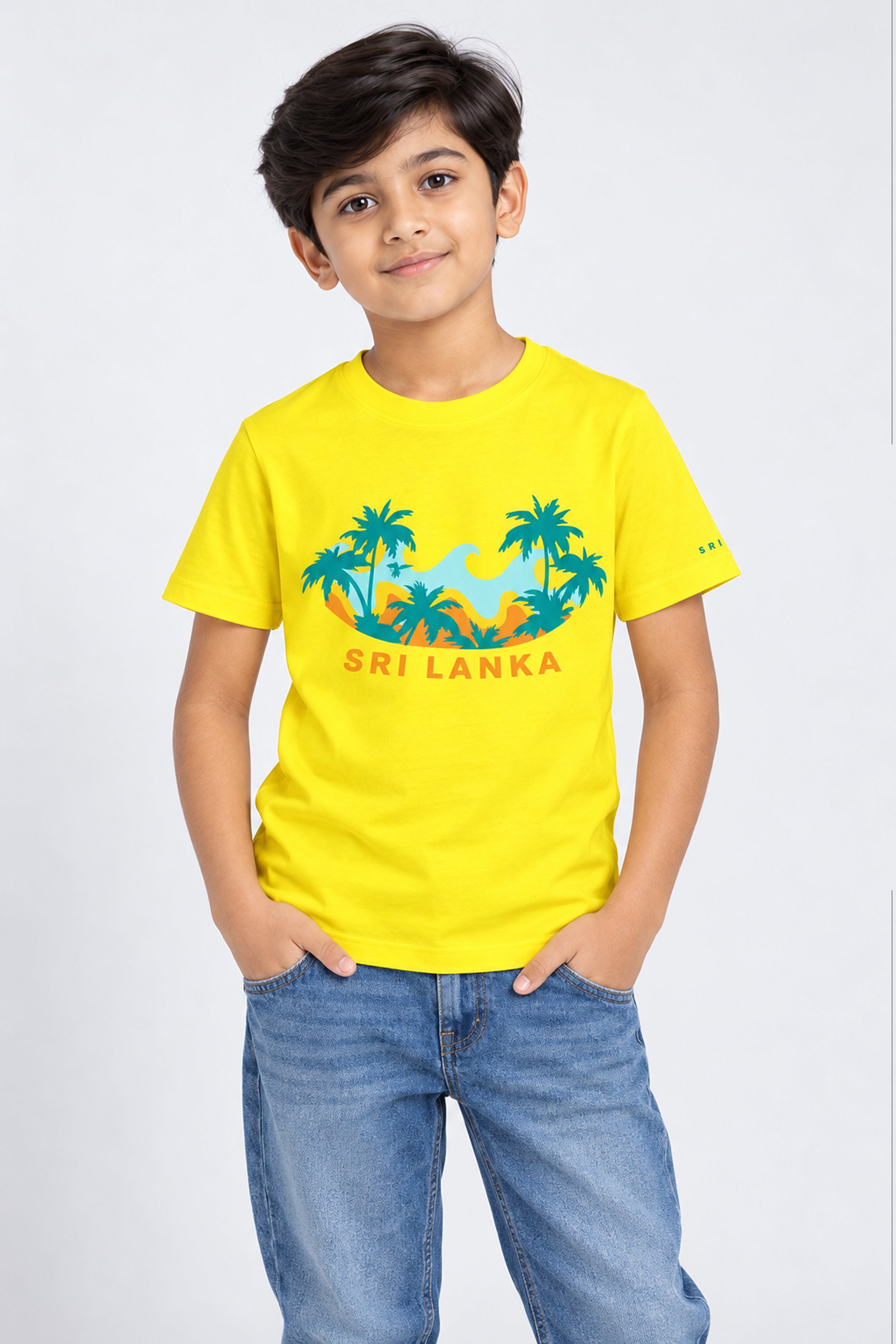 CORE Kid's Boys Crew Neck Tees - Yellow