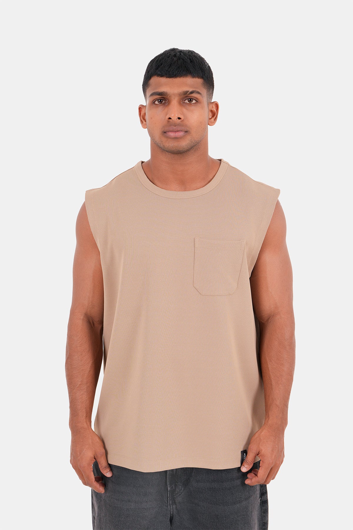 Hustle Men's Skinny-Fit Crew Neck T-Shirt - Summer Casual