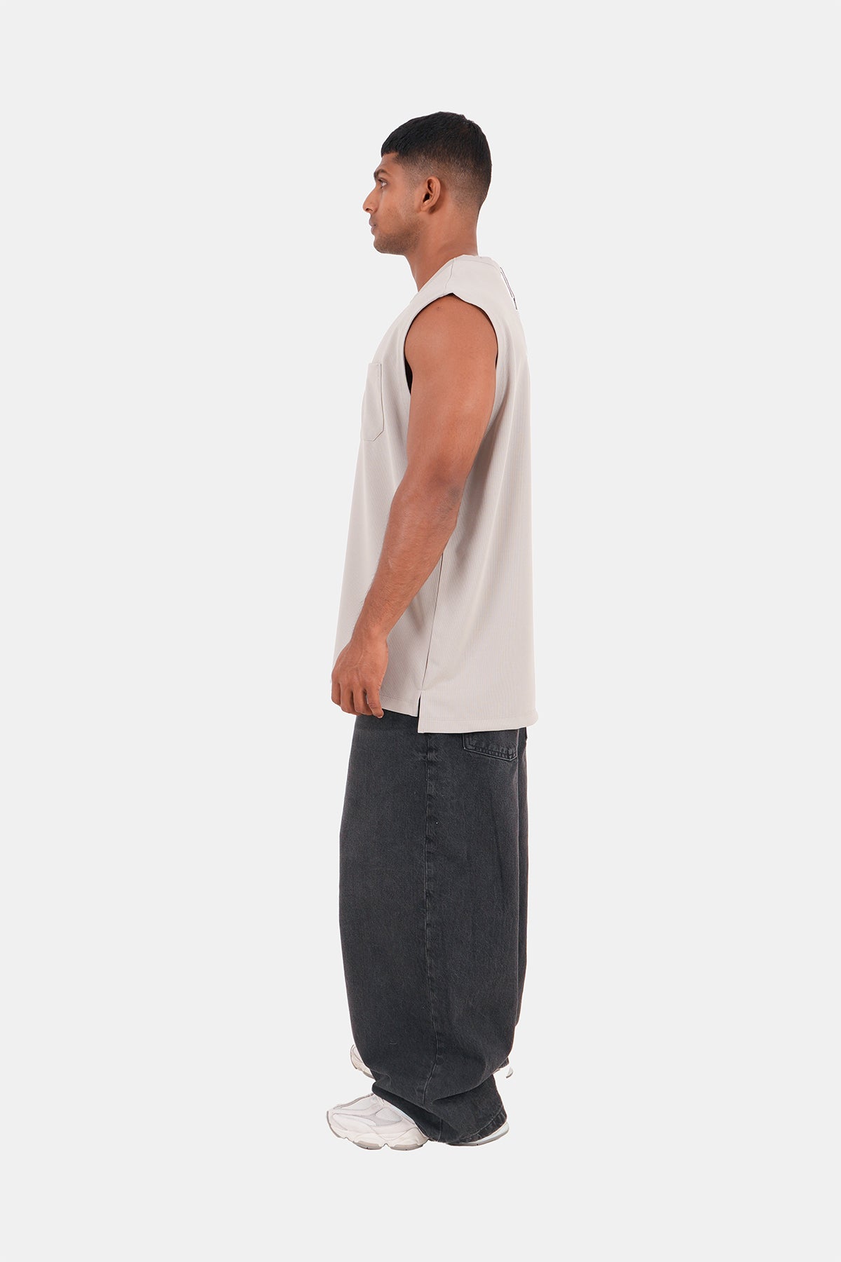 Hustle Men's Skinny-Fit Crew Neck T-Shirt - Summer Casual