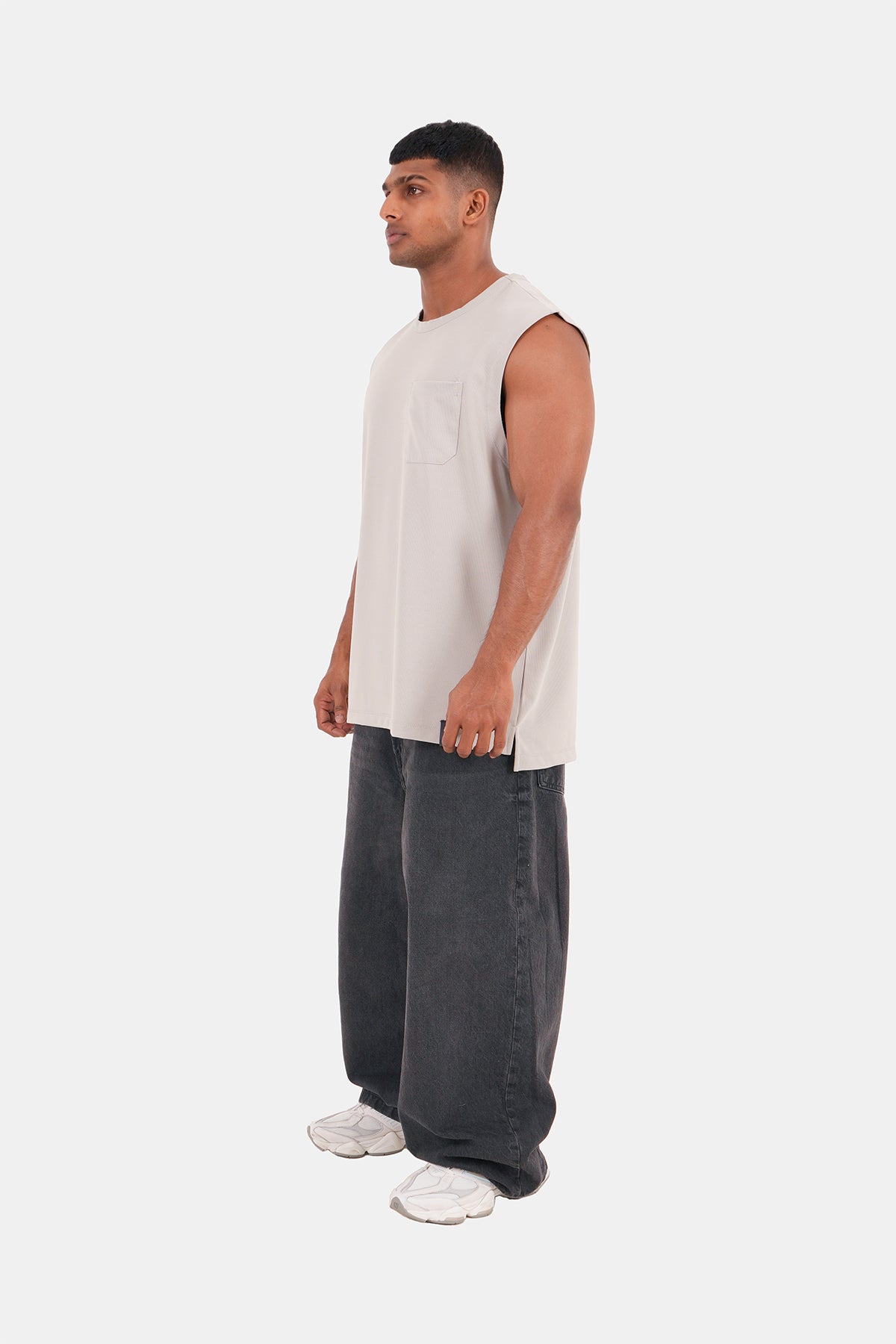 Hustle Men's Skinny-Fit Crew Neck T-Shirt - Summer Casual